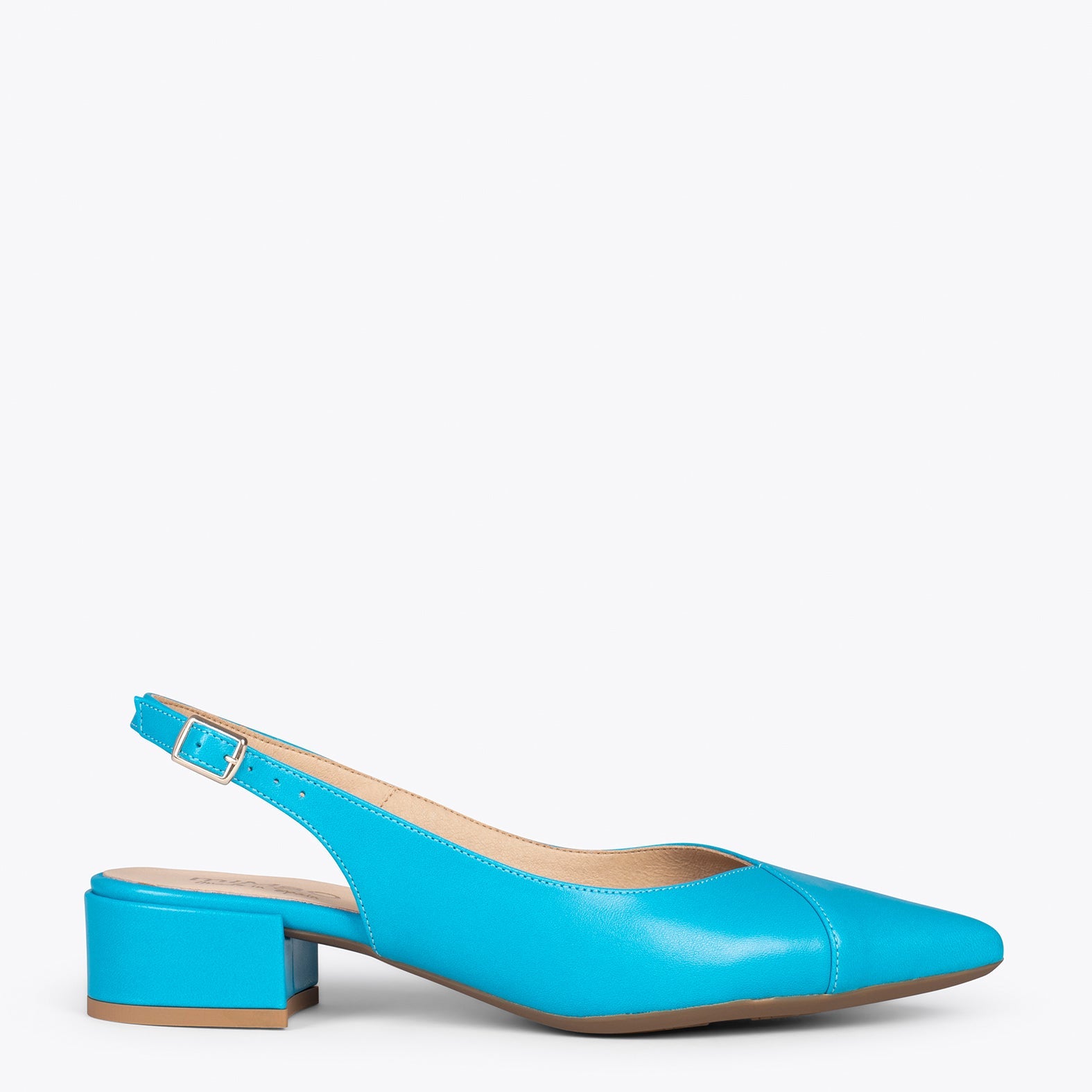 HEAVEN – Zapatos destalonados con puntera cruzada AZUL