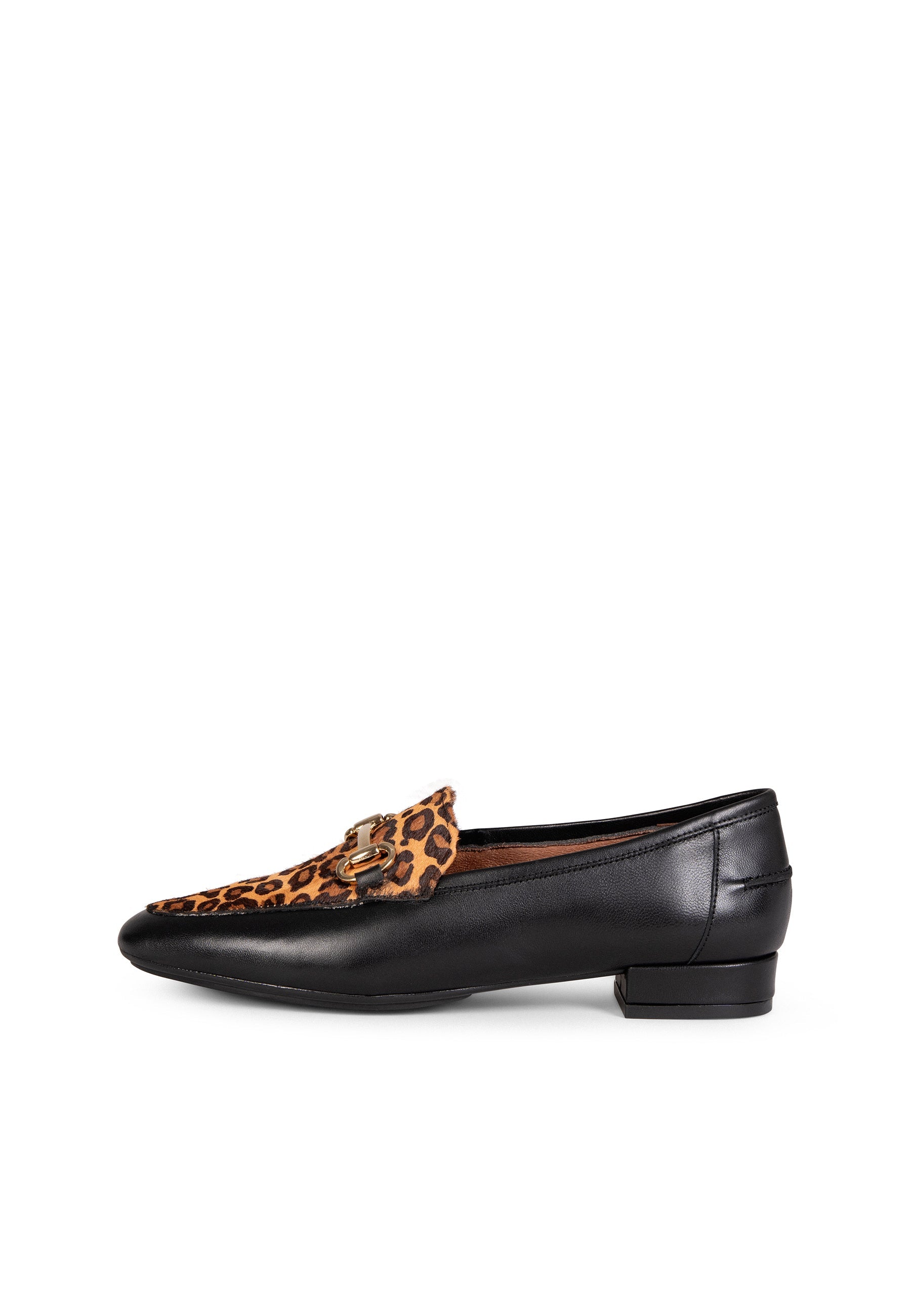 STYLE SAUVAGE - Mocasín tacón bajo LEOPARDO