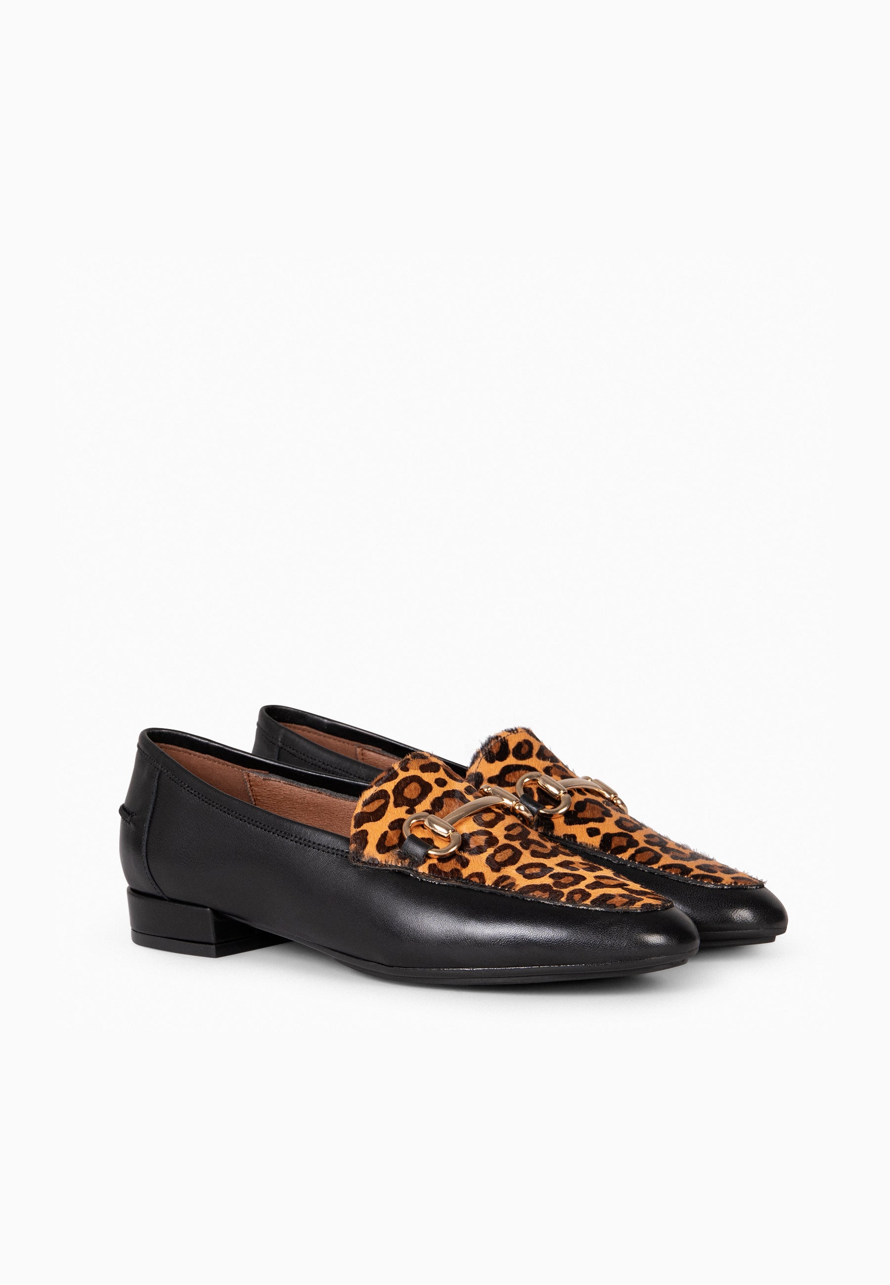 STYLE SAUVAGE - Mocasín tacón bajo LEOPARDO