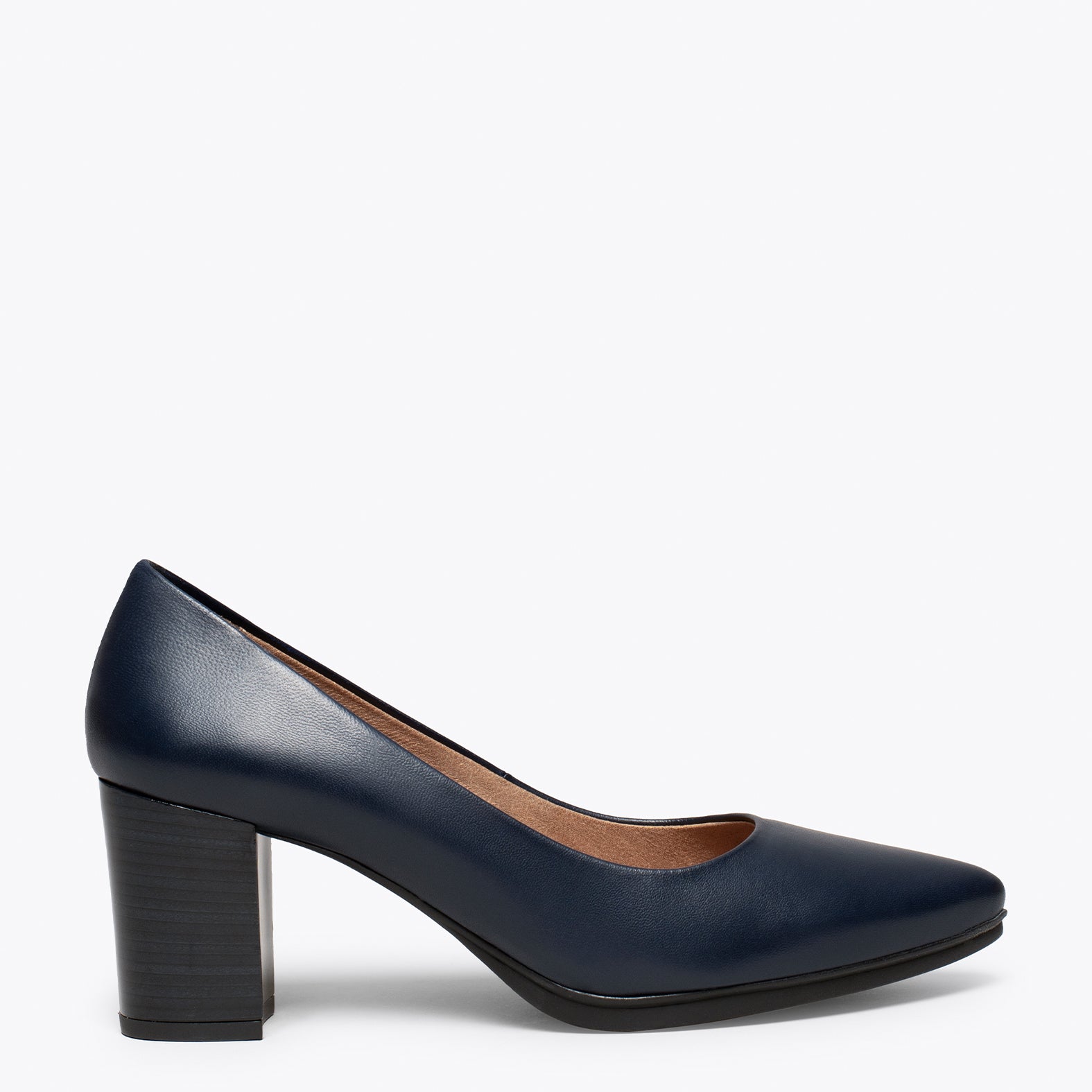 URBAN S SALON - Zapatos MARINO con tacón madera