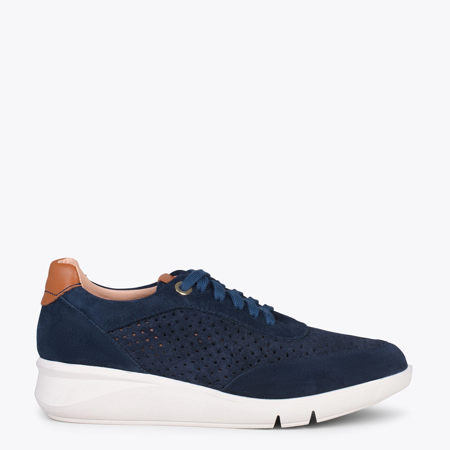 BLUCHER DEPORTIVO - Zapatillas con cuña para mujer MARINO