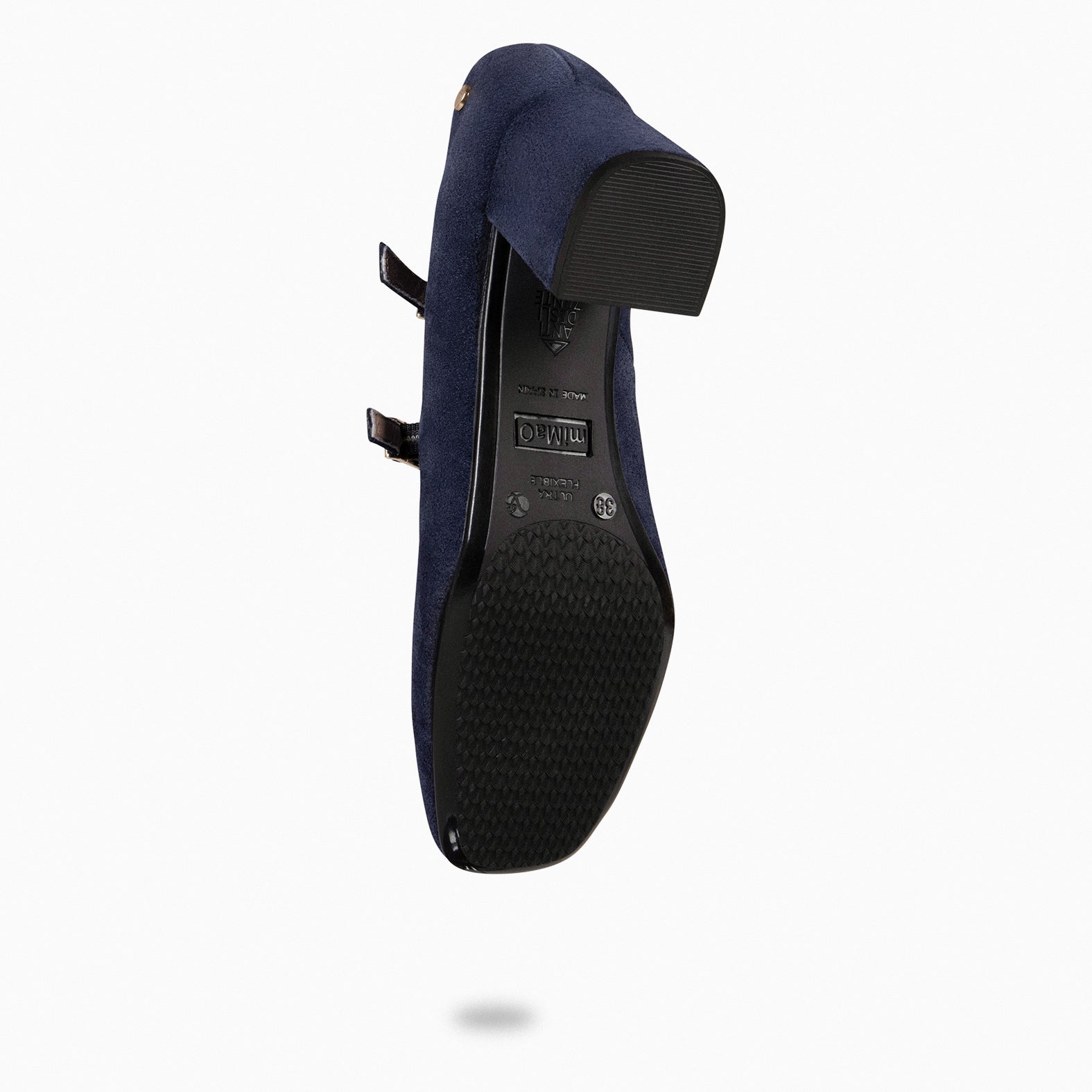 FEBRIS - Zapatos de serraje con pulsera MARINO