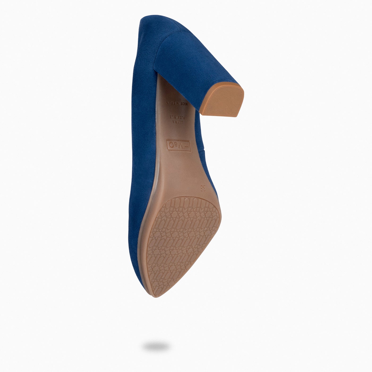 URBAN - Zapatos de tacón alto de ante MARINO