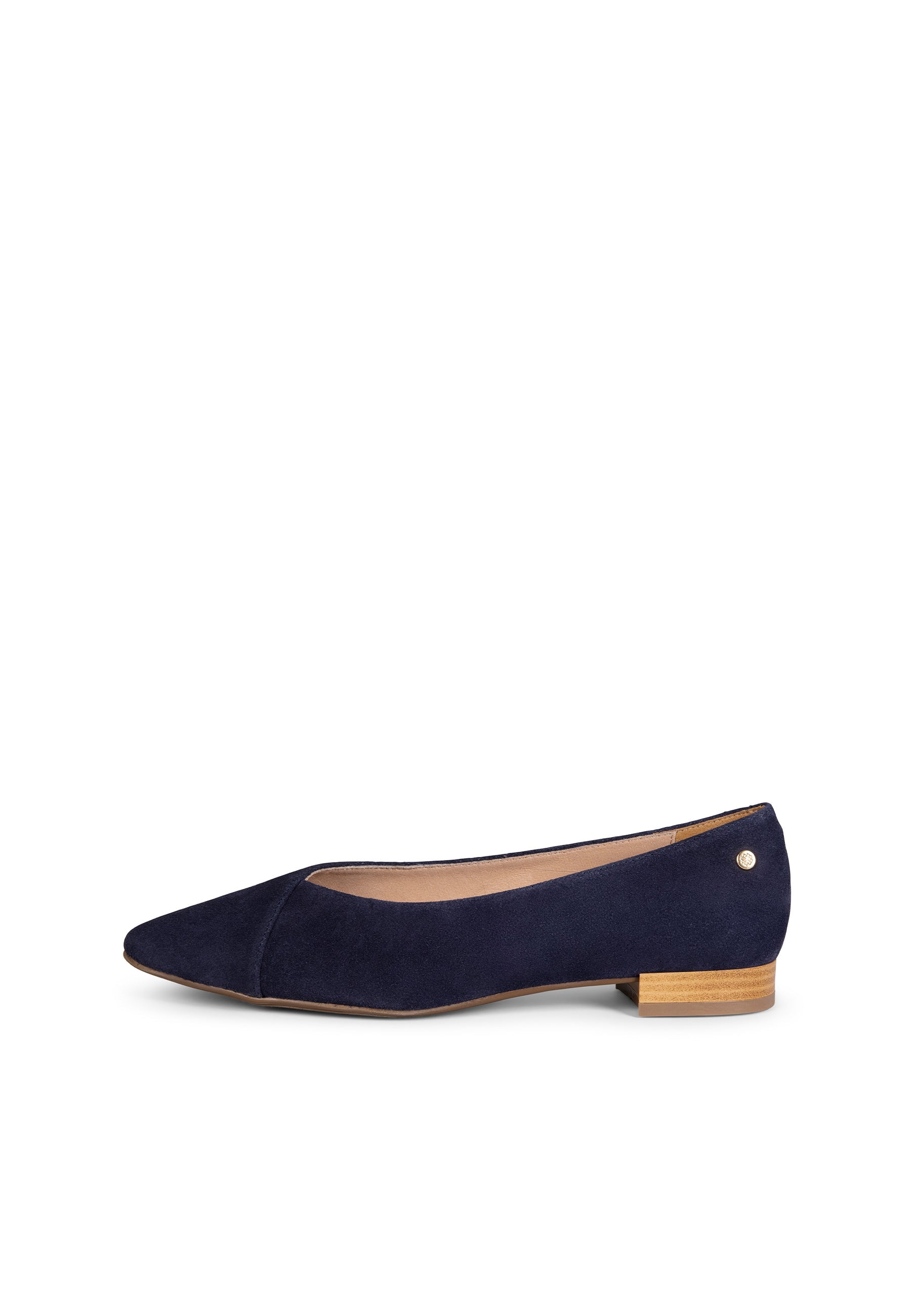 MARIE - Zapatos de tacón Bajo de punta fina AZUL MARINO