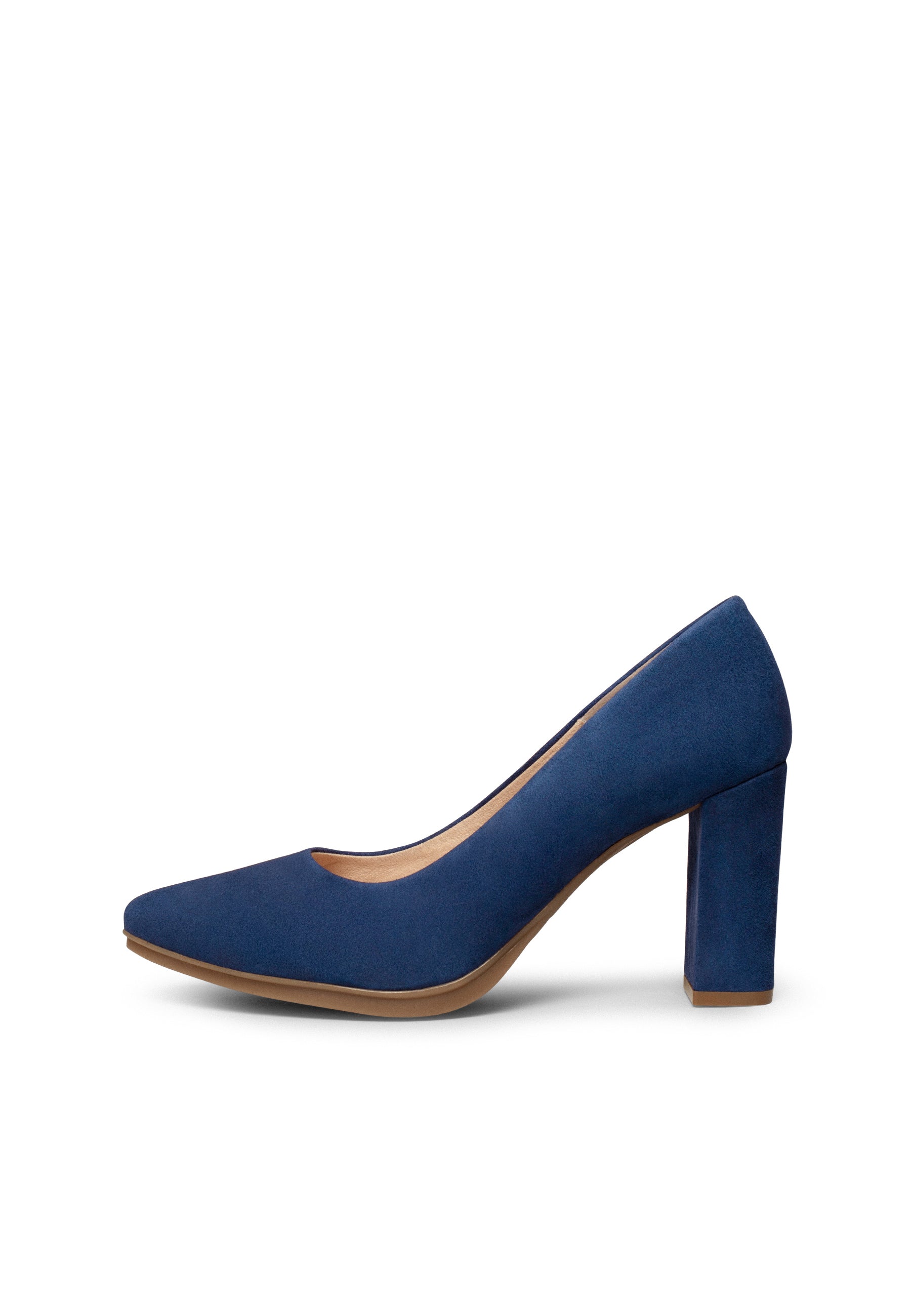 URBAN - Zapatos de tacón alto de ante MARINO