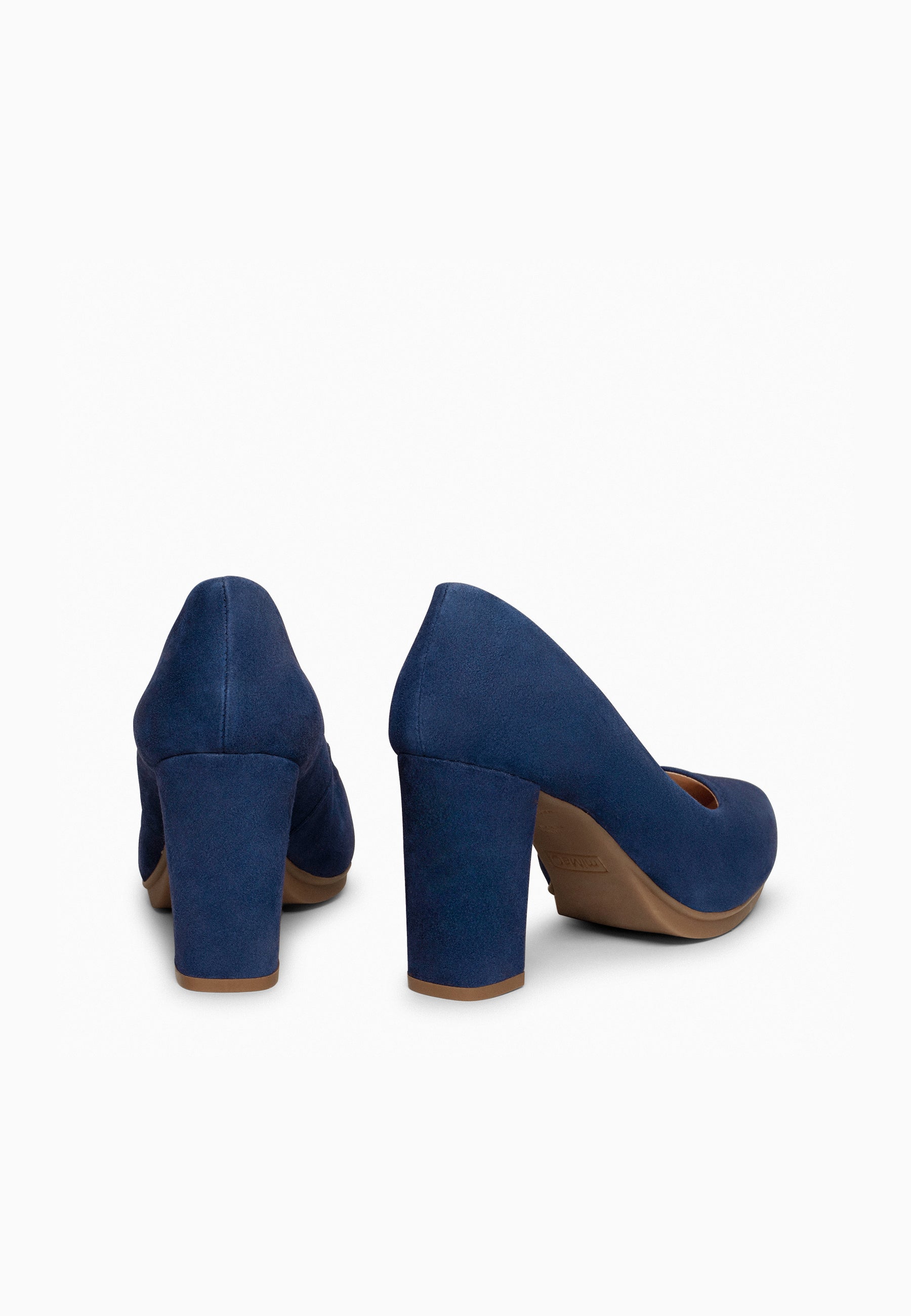 URBAN - Zapatos de tacón alto de ante MARINO