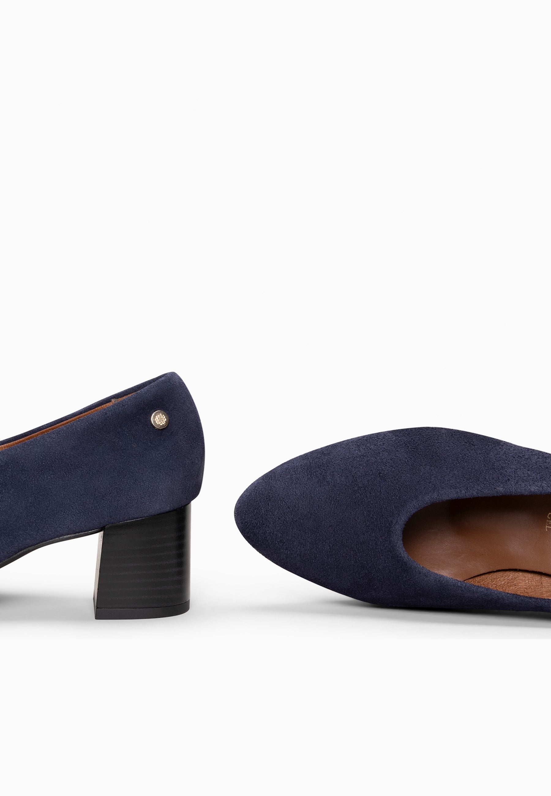 URBAN STYLE - Zapatos de tacón ancho MARINO