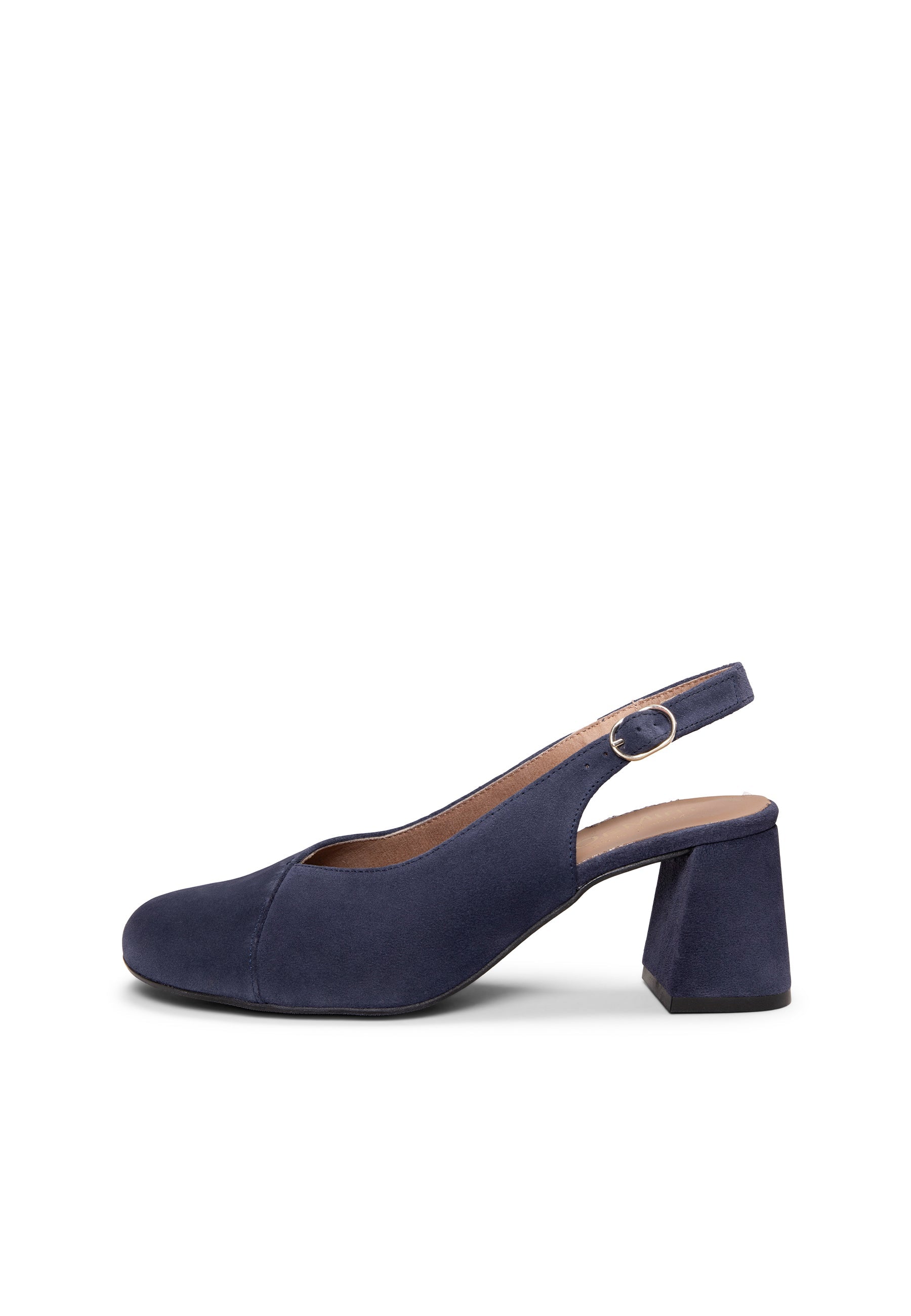 VEGA - Zapato de tacón ancho destalonado MARINO