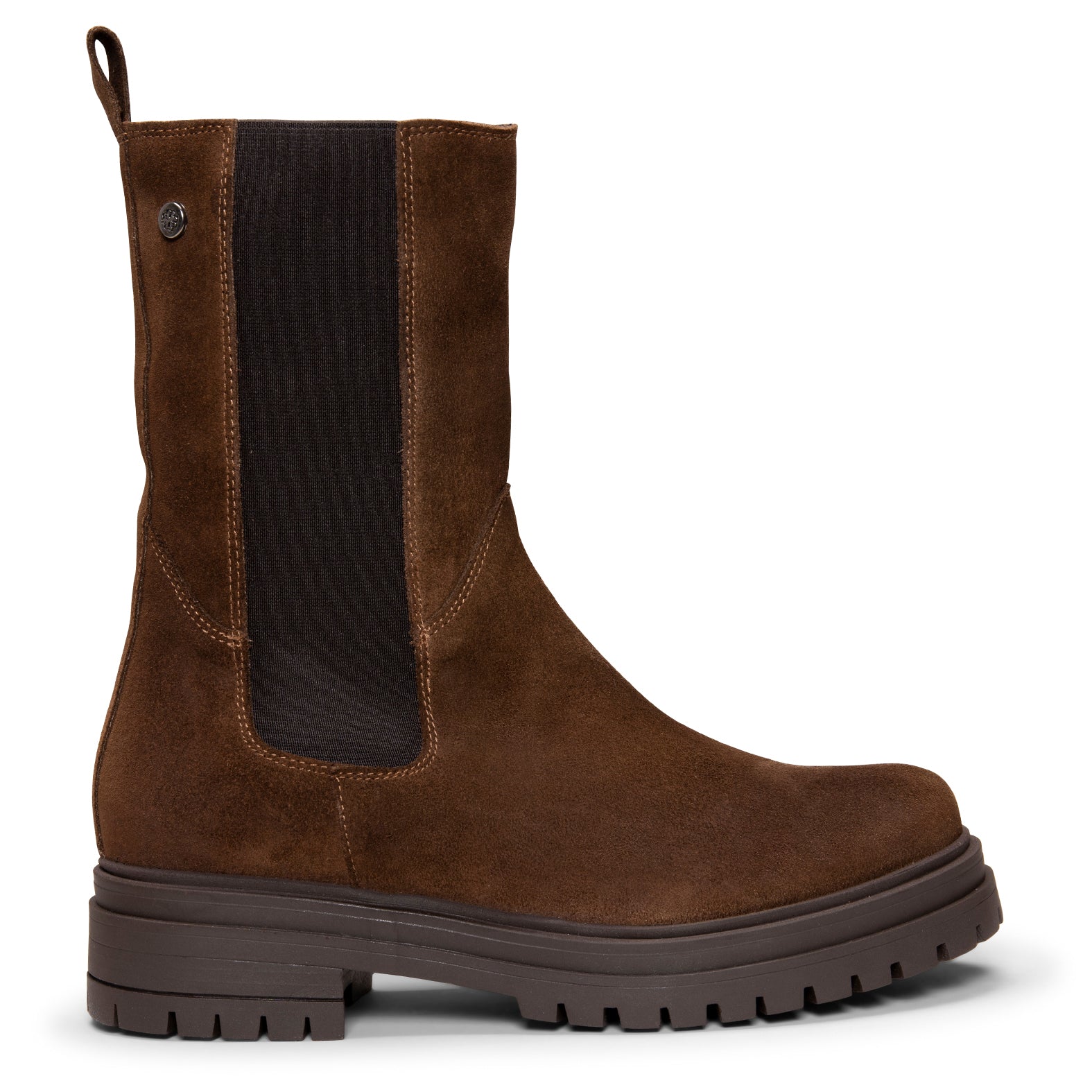 MARTE - Botines Chelsea con suela track MARRON