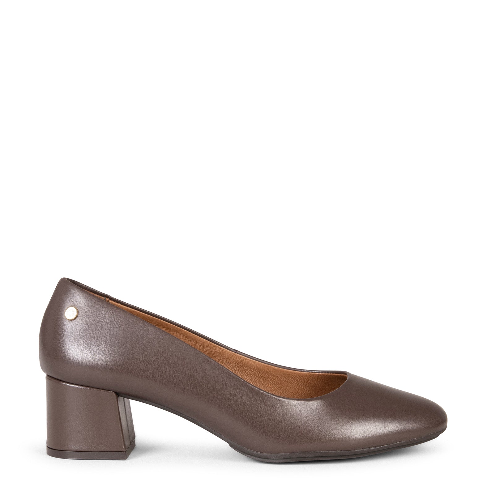 URBAN REDONDO SALÓN - Zapatos de tacón bajo de napa en MARRON