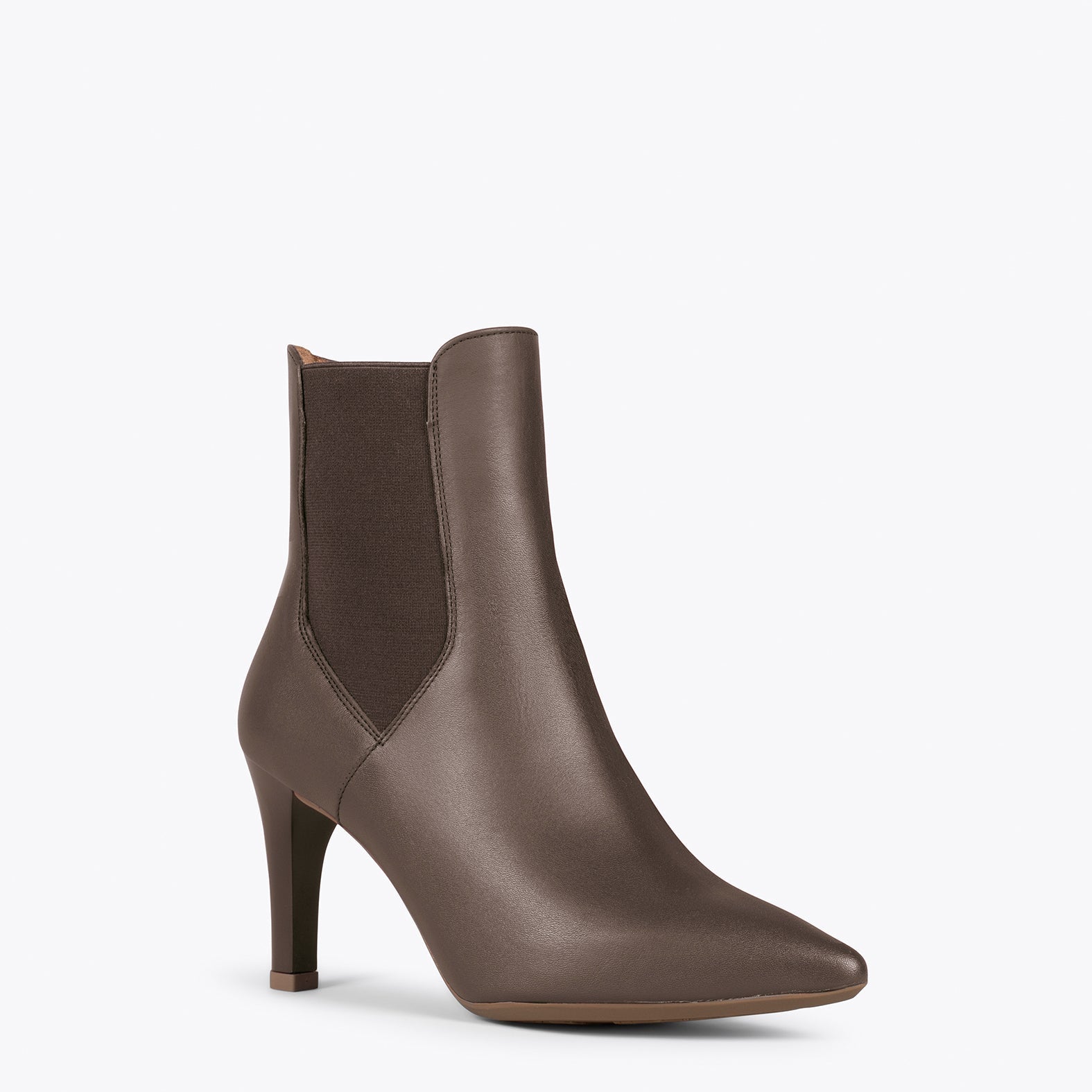 BOTÍN GLAM – Botines de vestir con tacón alto MARRÓN
