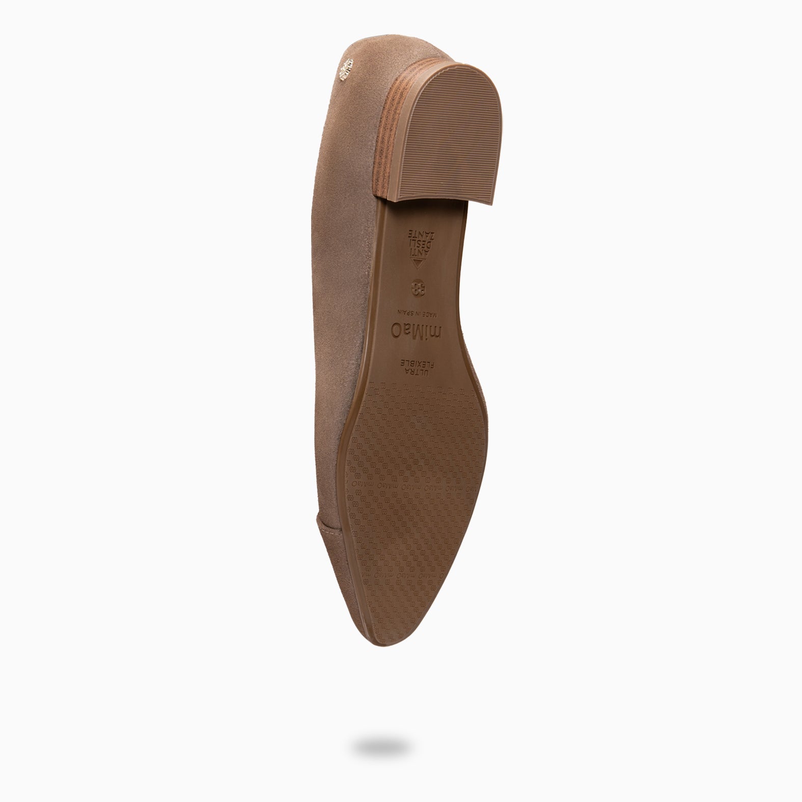 MARIE - Zapatos de tacón Bajo de punta fina MARRON