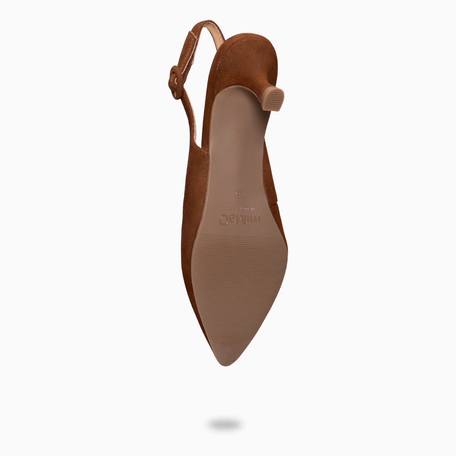 CARMEN – Zapatos de Tacón acampanado MARRON