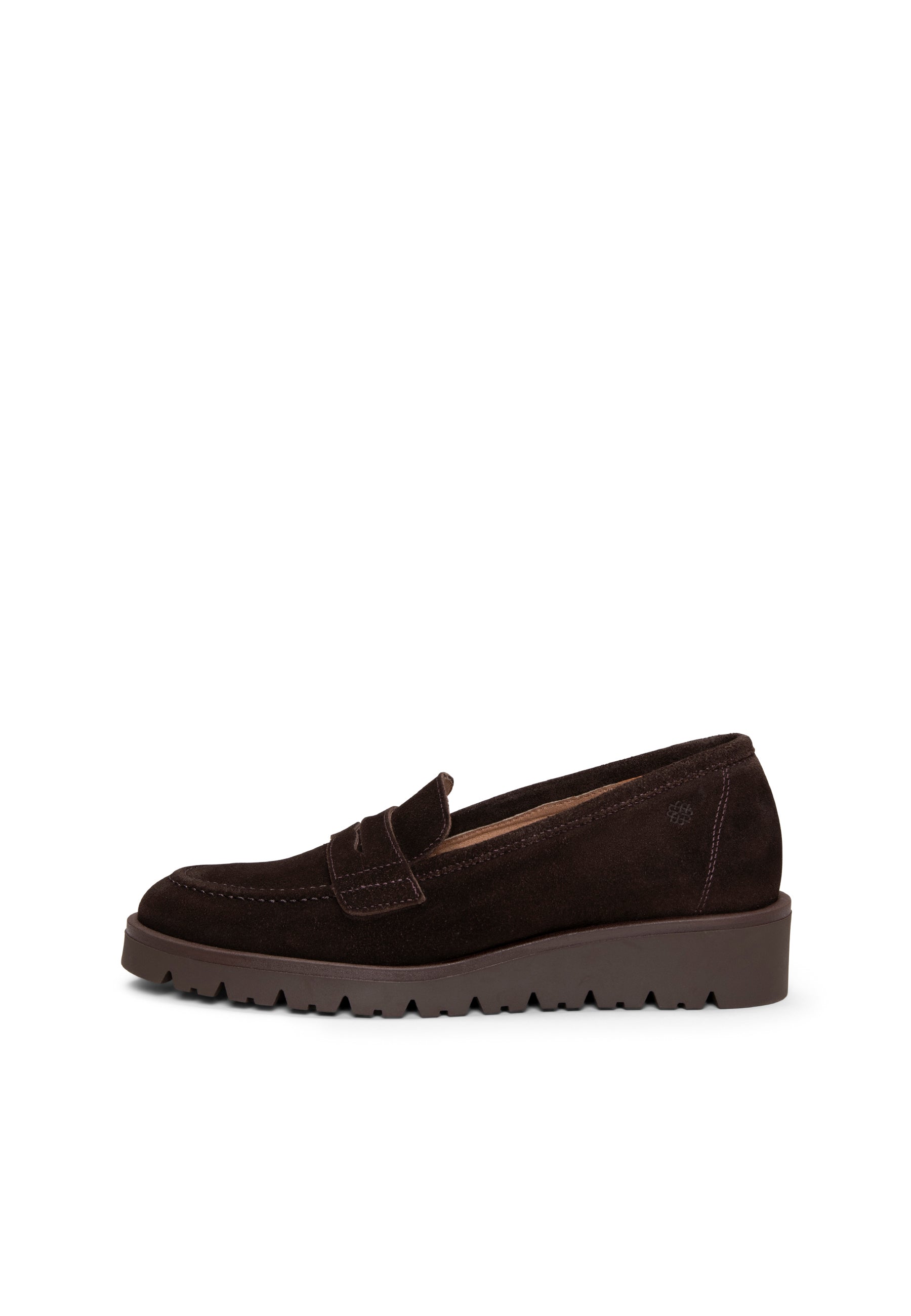 DAFNE - Mocasín con cuña MARRON