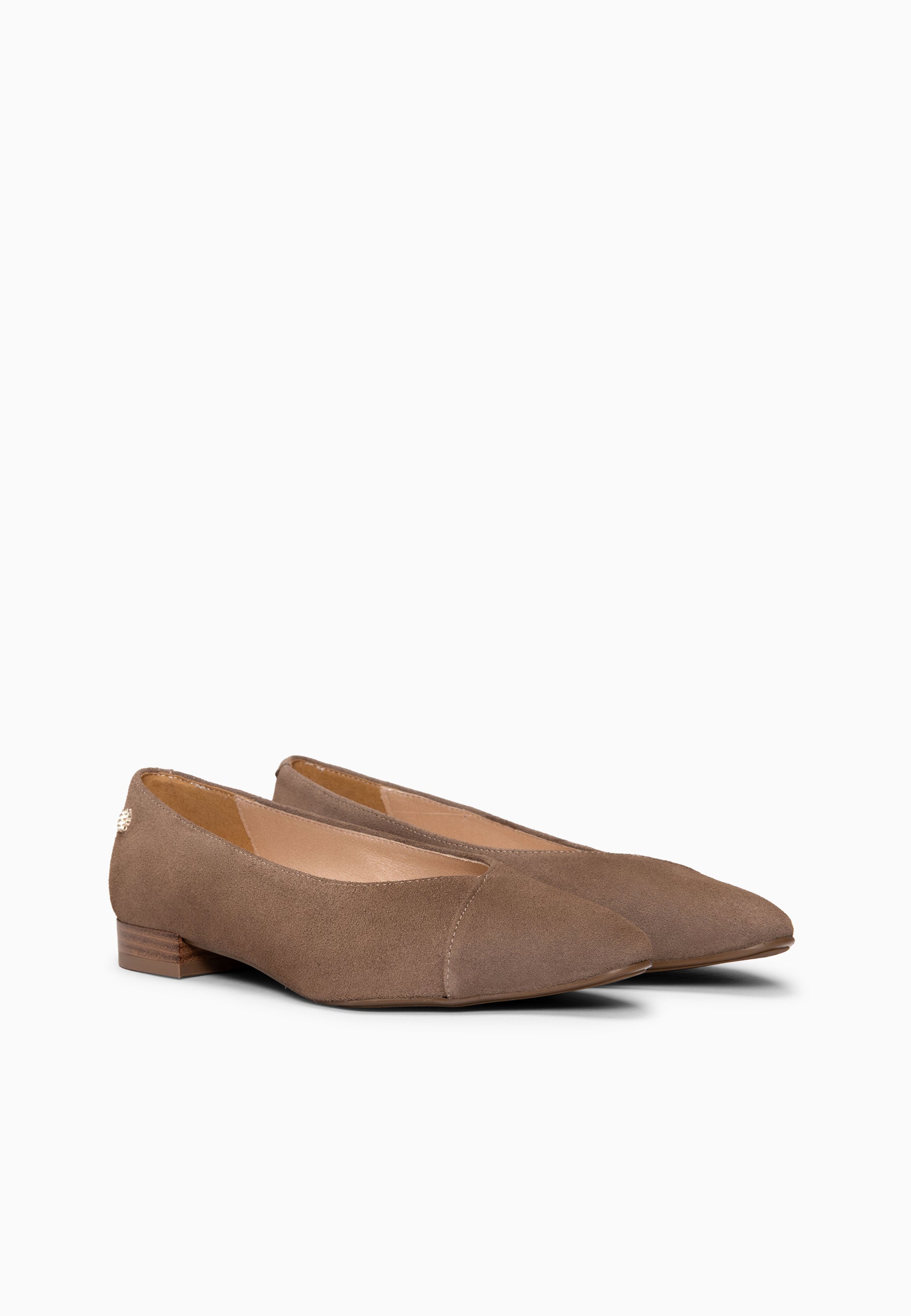 MARIE - Zapatos de tacón Bajo de punta fina MARRON