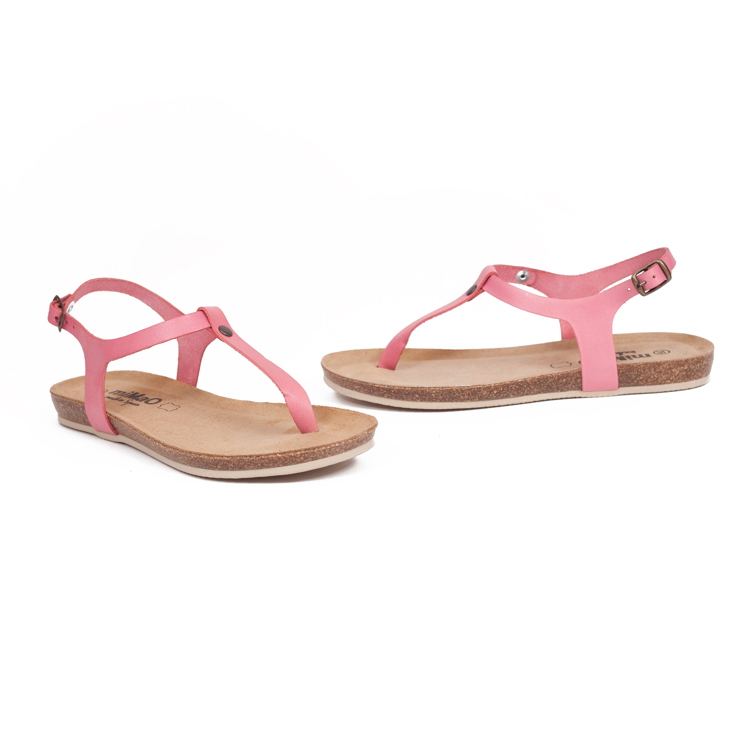 Sandalias planas dedo BIO CONFORT Rosa