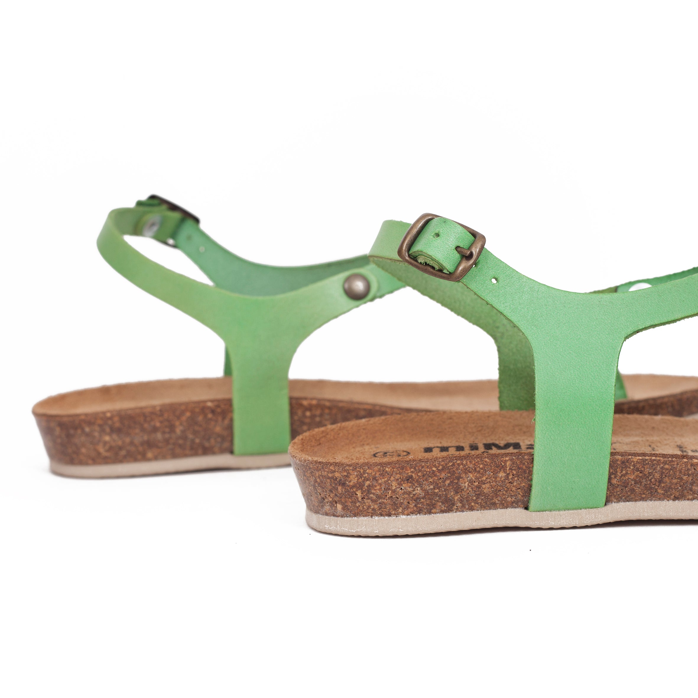 Sandalias planas dedo BIO CONFORT Verde -Special Price-