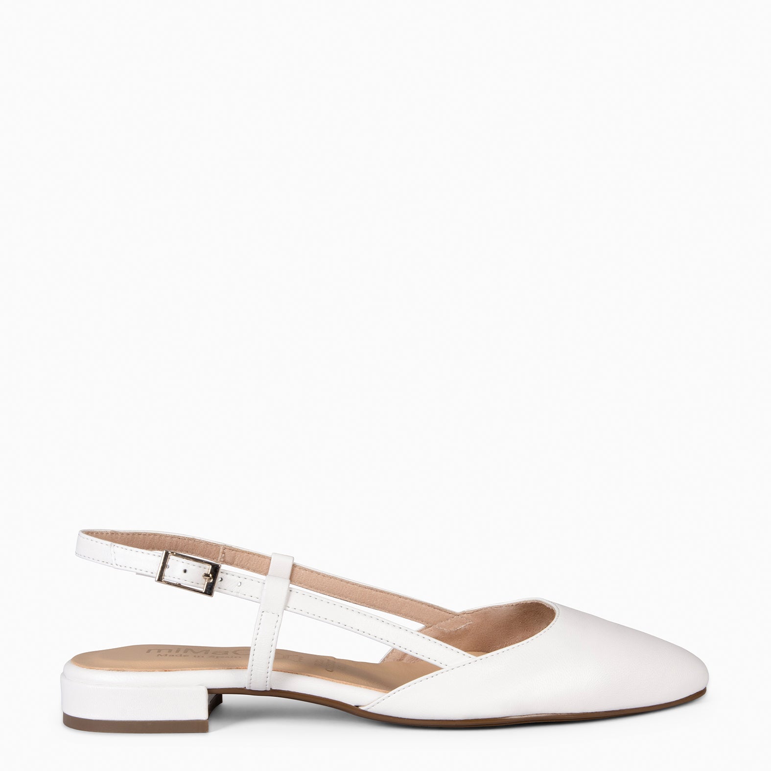 BRUNCH – Zapatos Planos Destalonados NACAR