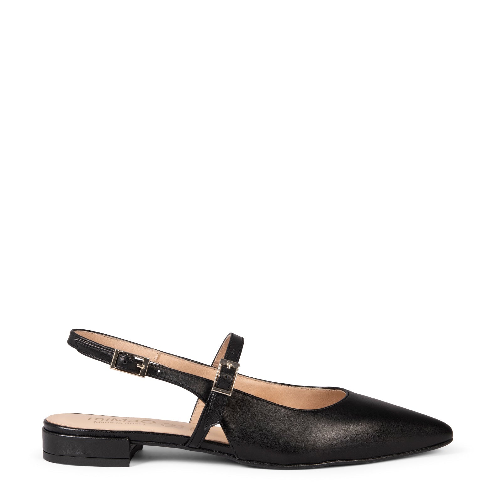 EVA - ZAPATOS ELEGANTES DESTALONADOS NEGRO