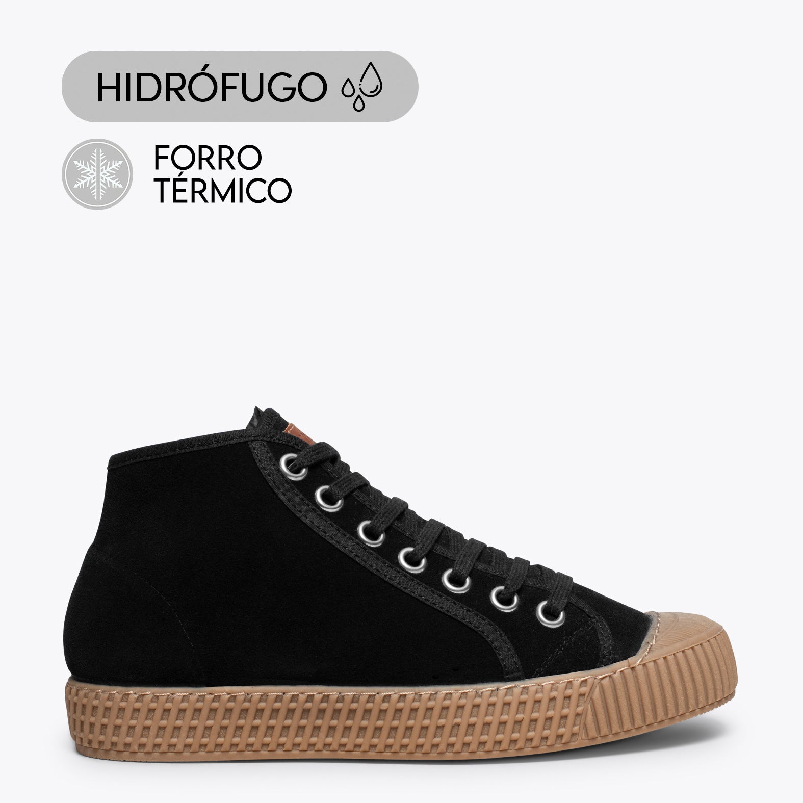 JUMP - Zapatillas de mujer Hidrófugas NEGRO