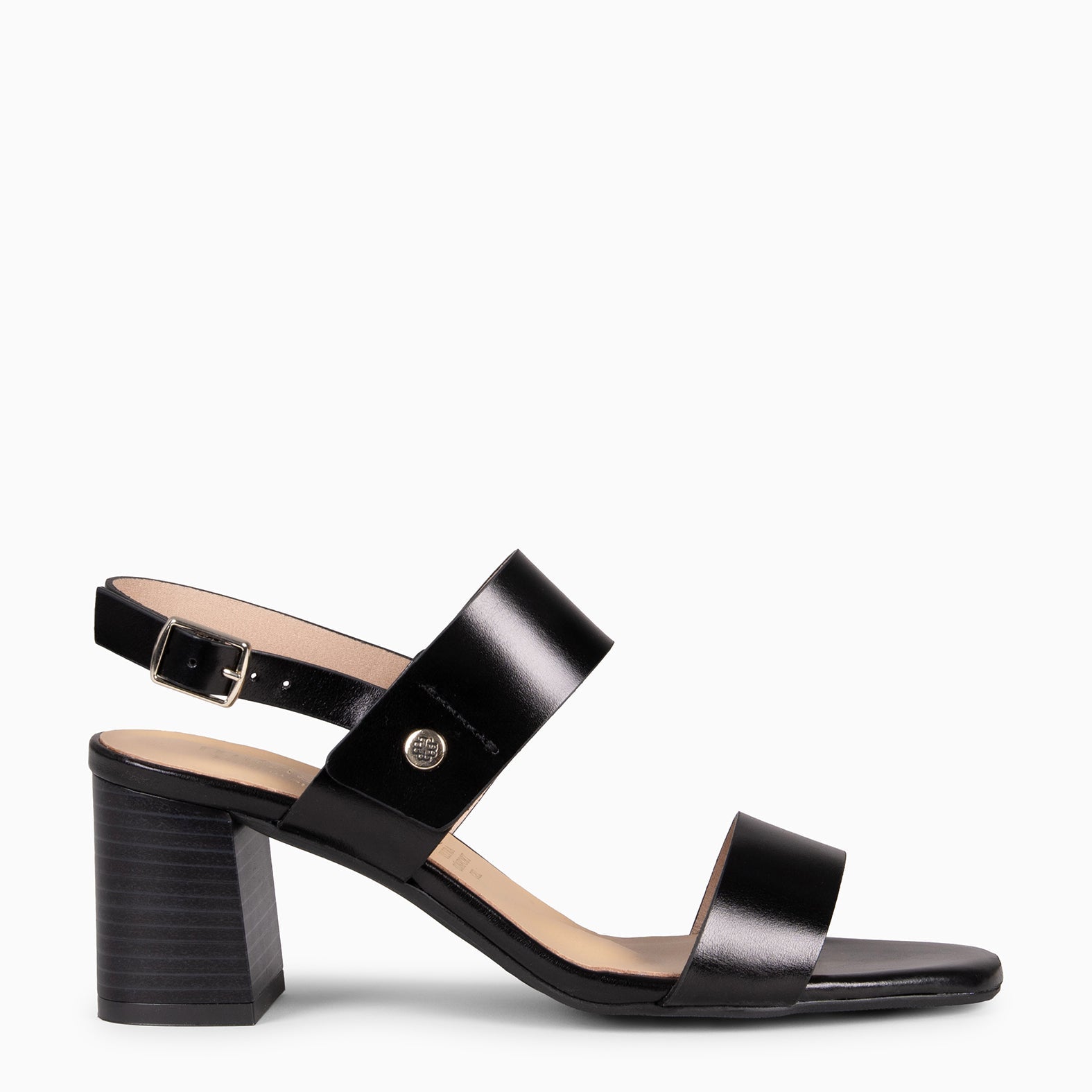 SIA - Sandalias de tacón ancho NEGRO