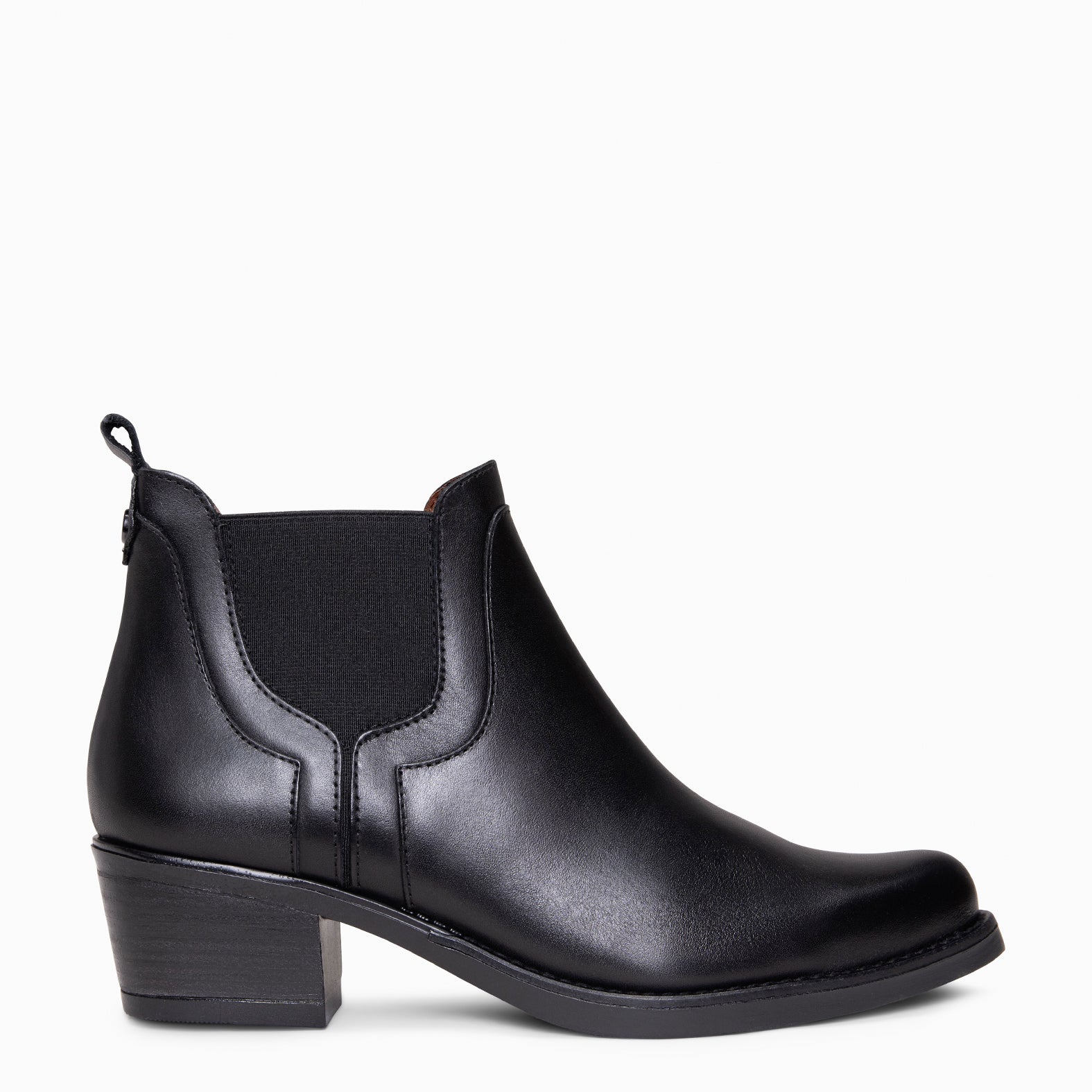 BILLY - Botines de tacón tipo Chelsea NEGRO