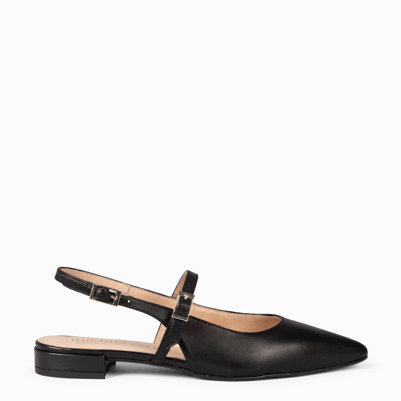 EVA - ZAPATOS ELEGANTES DESTALONADOS NEGRO