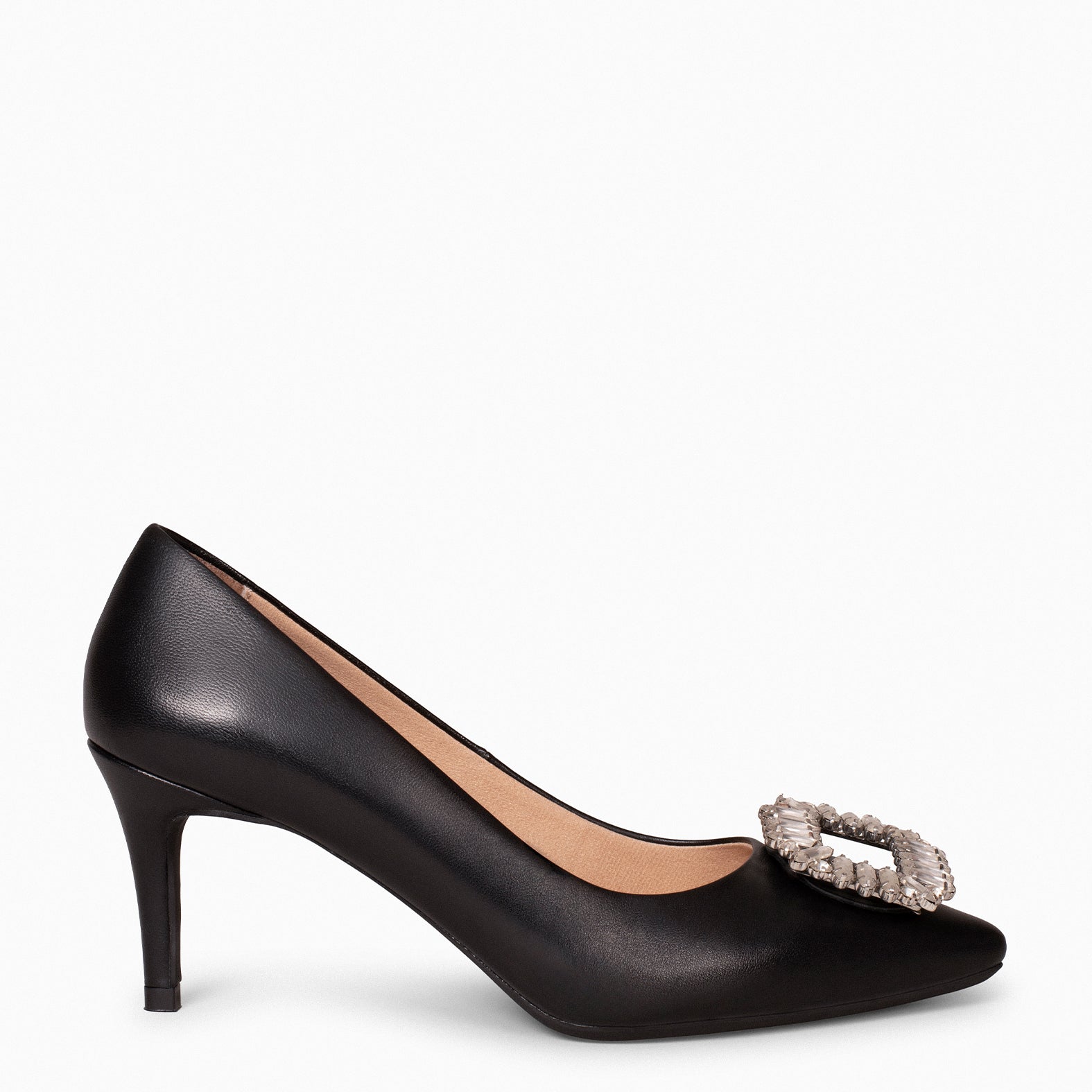 ELLA - Zapatos de tacón de aguja con adorno NEGRO