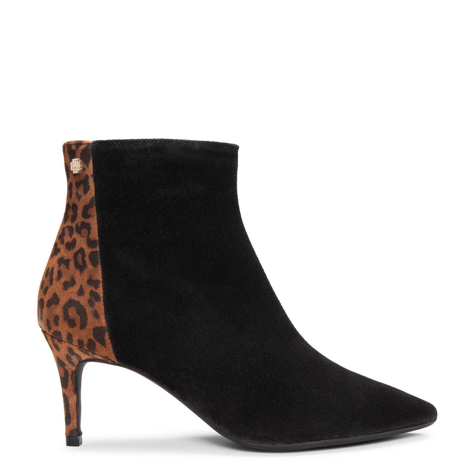 NIGHT - Botines elegantes de tacón fino NEGRO LEOPARDO