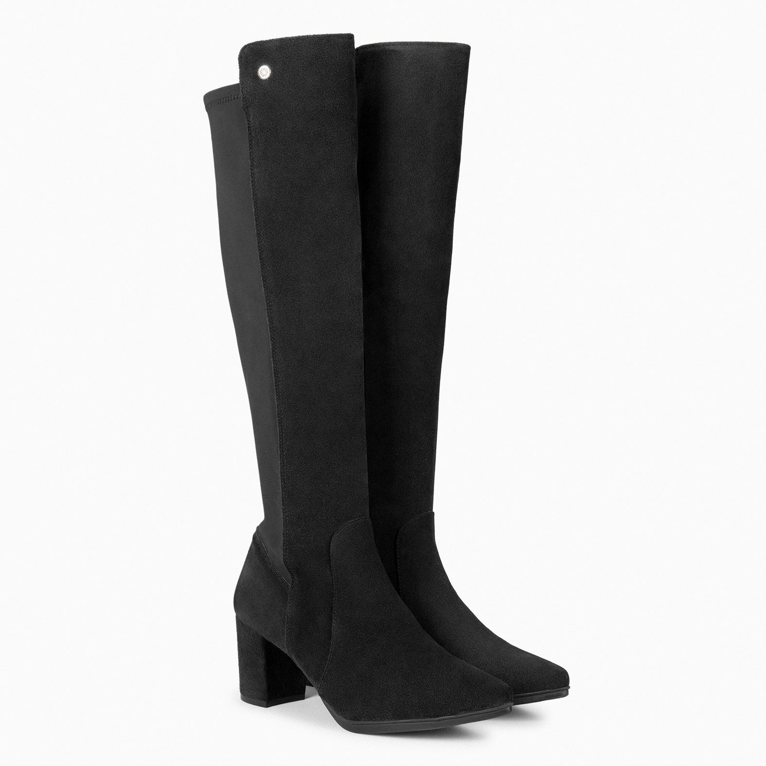SUNSET - Botas con Tacón con elástico NEGRO