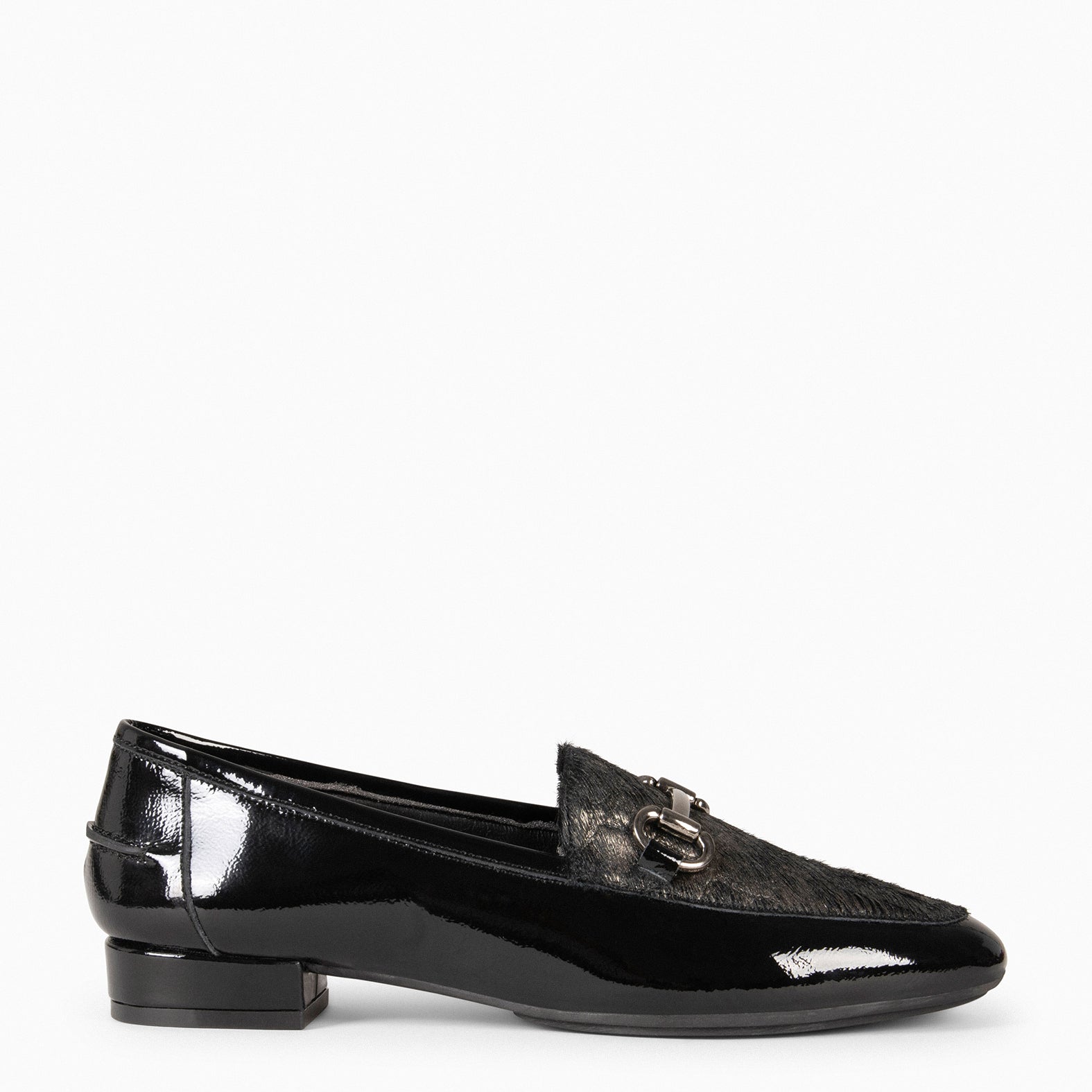 ISABEL - Mocasines planos con adorno NEGRO COCO