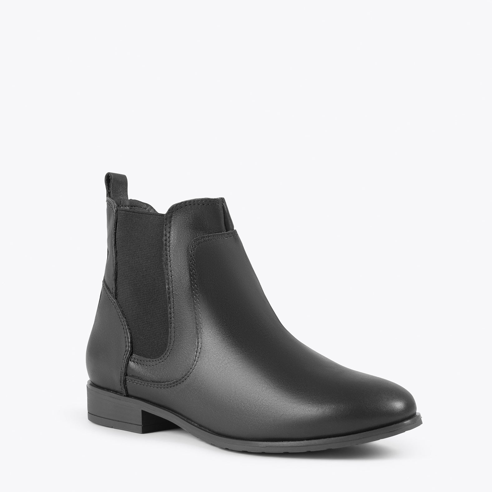 BRIGHTON – Botines planos para mujer NEGRO