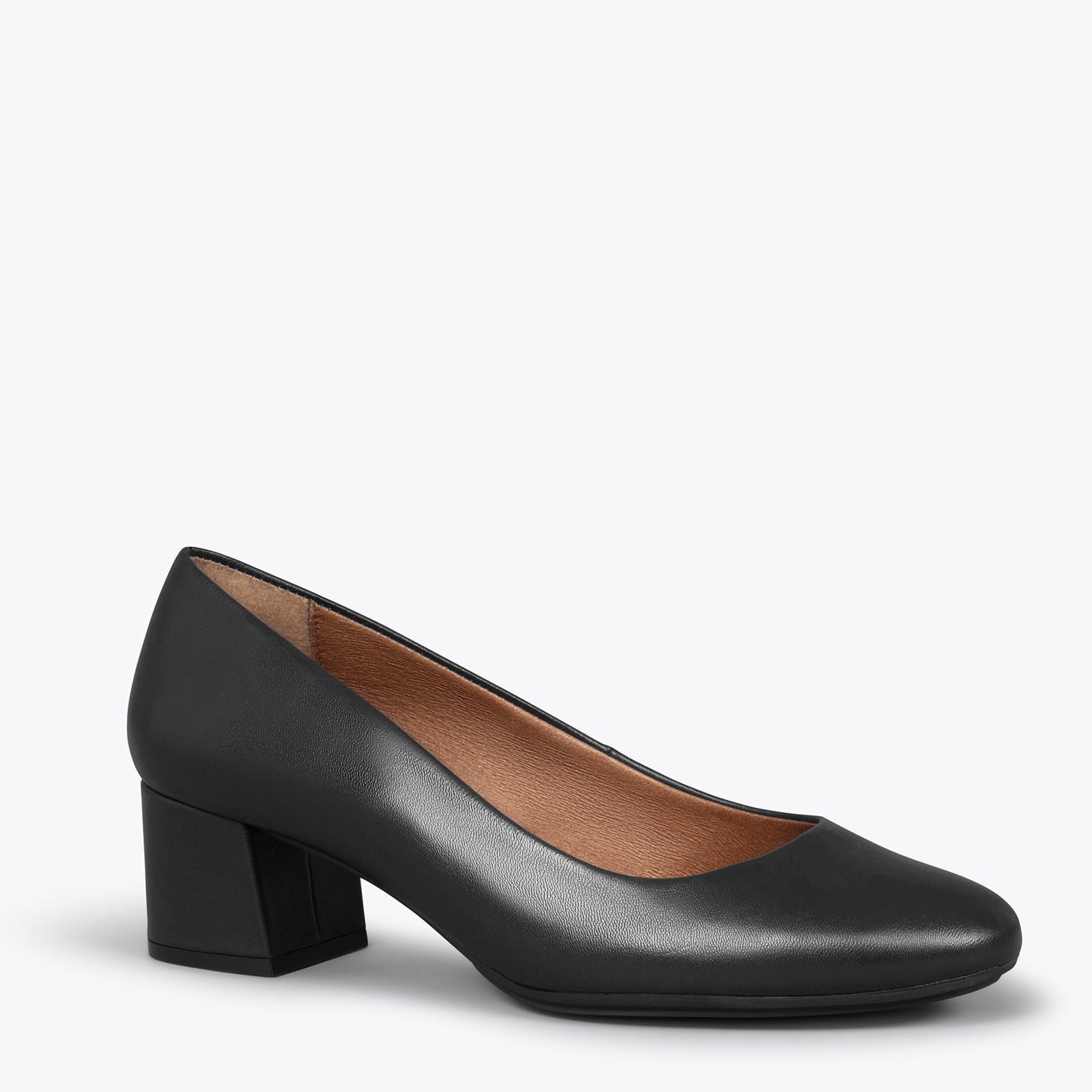 URBAN REDONDO SALON - Zapatos de tacón bajo de napa NEGRO