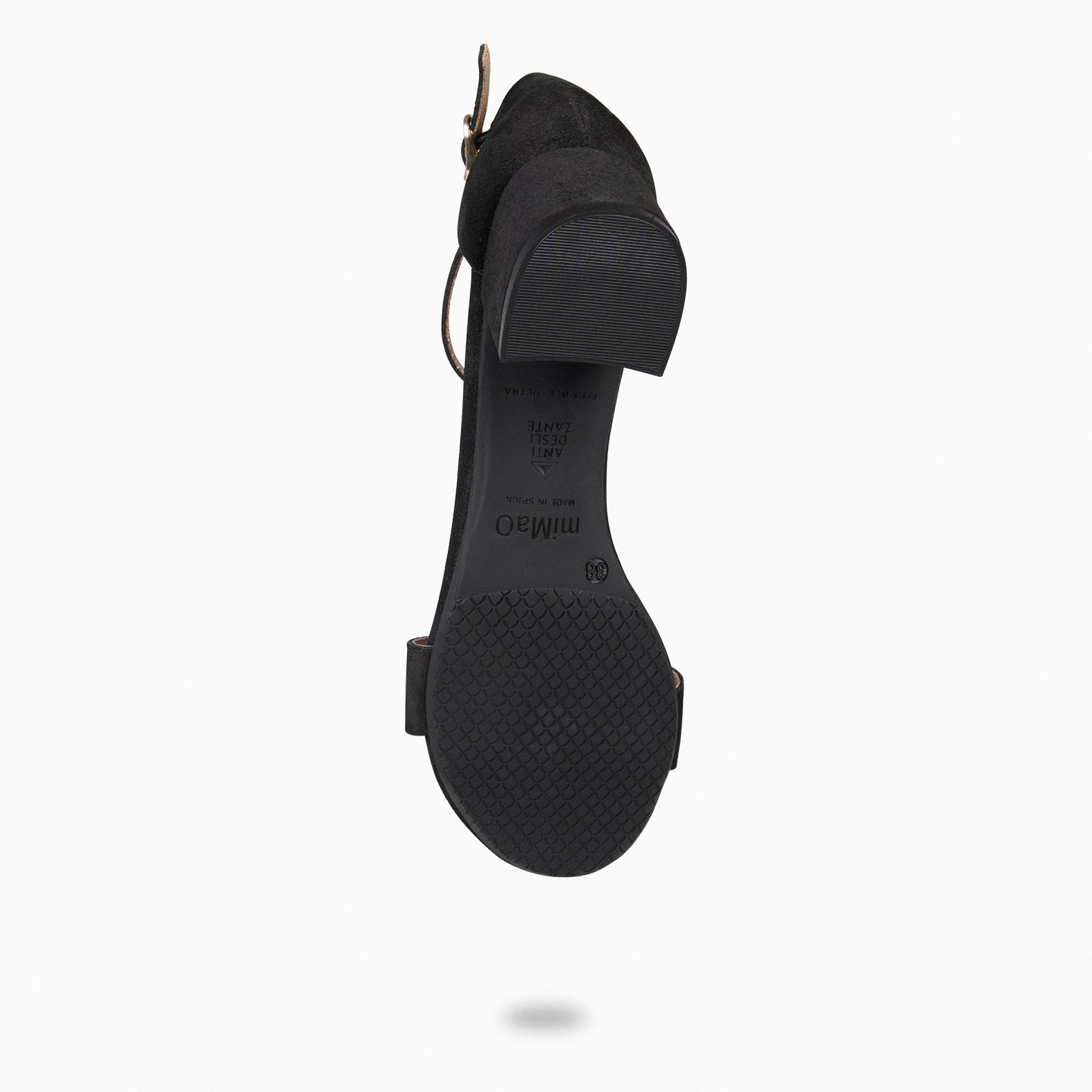 BEATRIZ – Sandalias de tacón ancho NEGRO