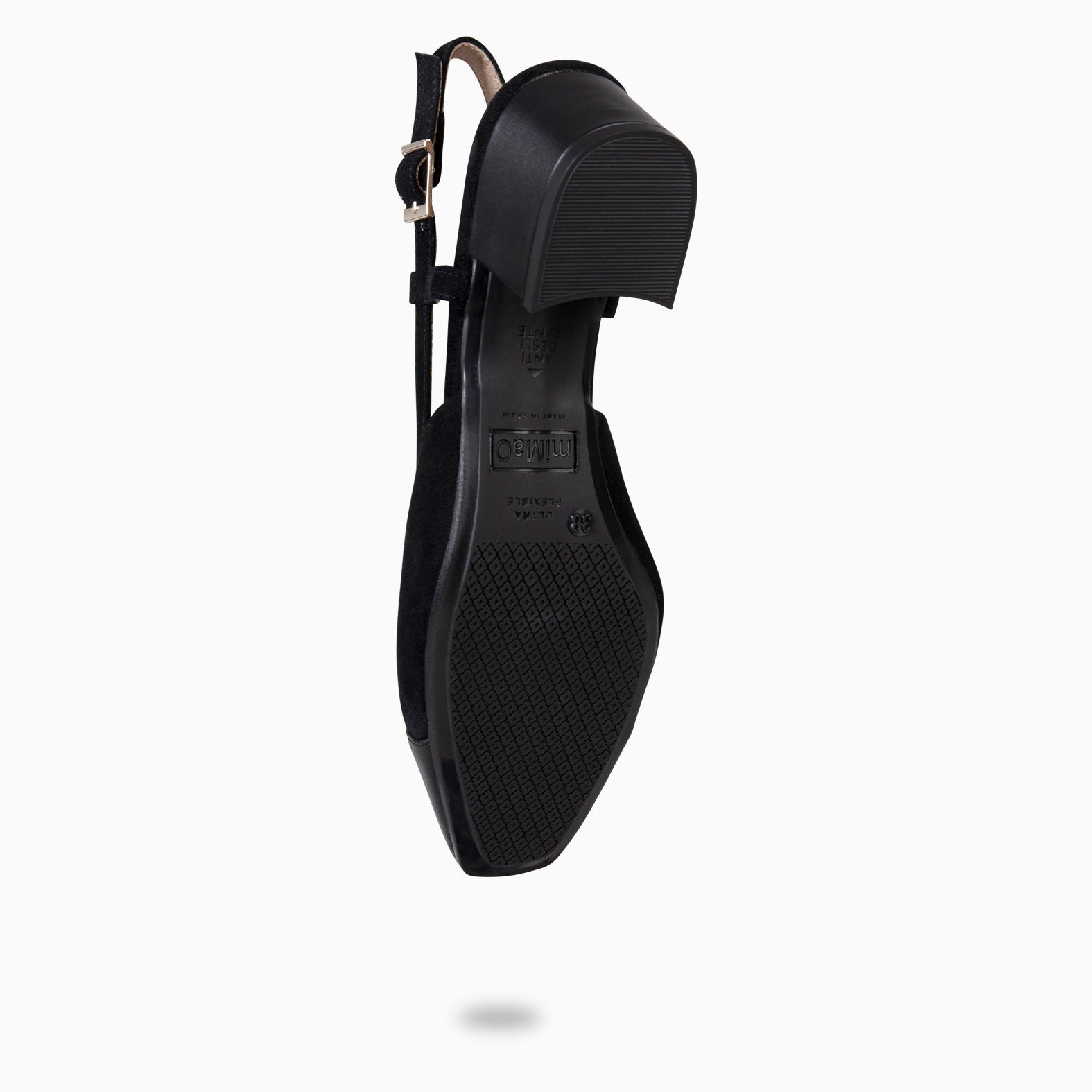 AUDREY - Zapatos destalonados con puntera NEGRO