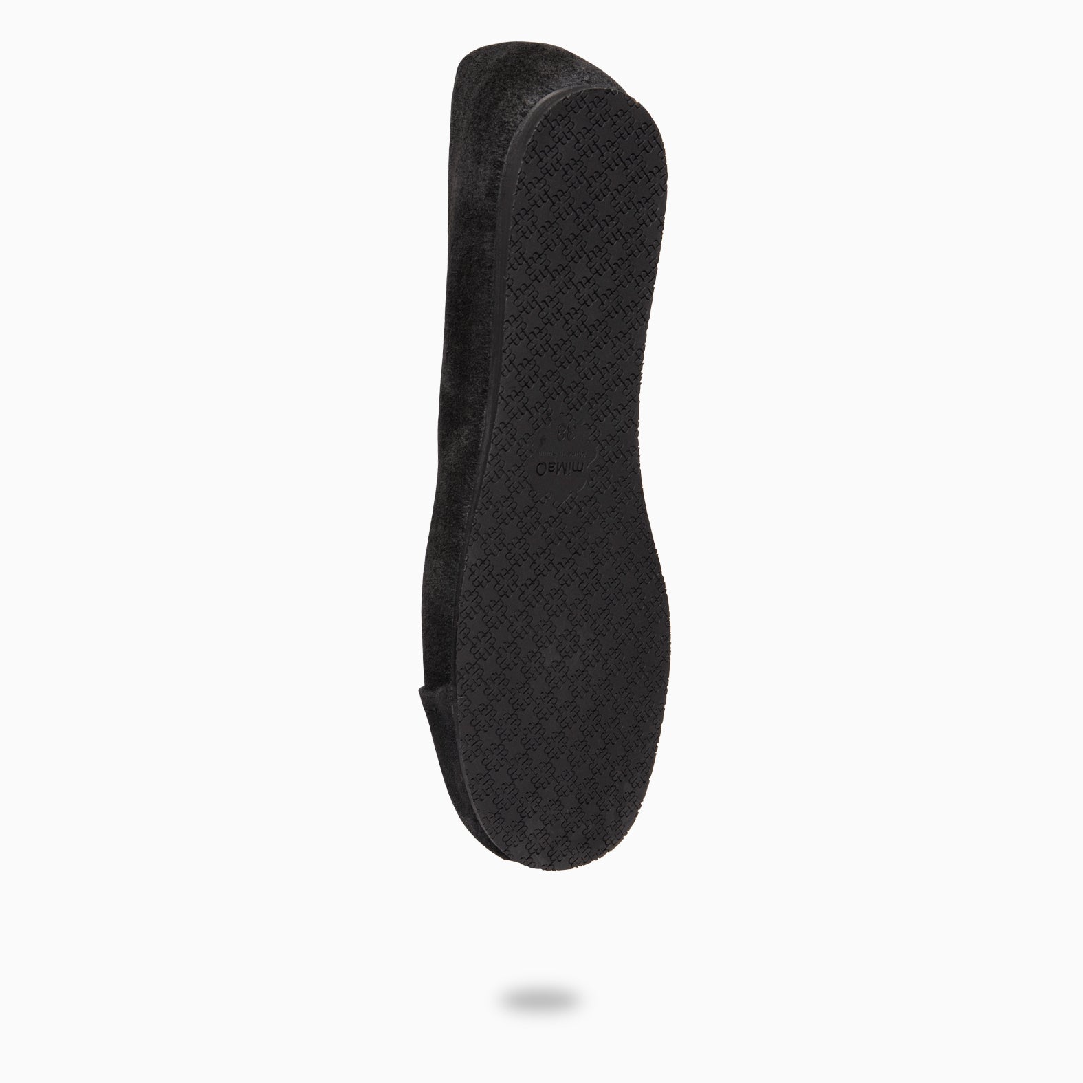 PLUMA - Bailarina baresoft de serraje en NEGRO