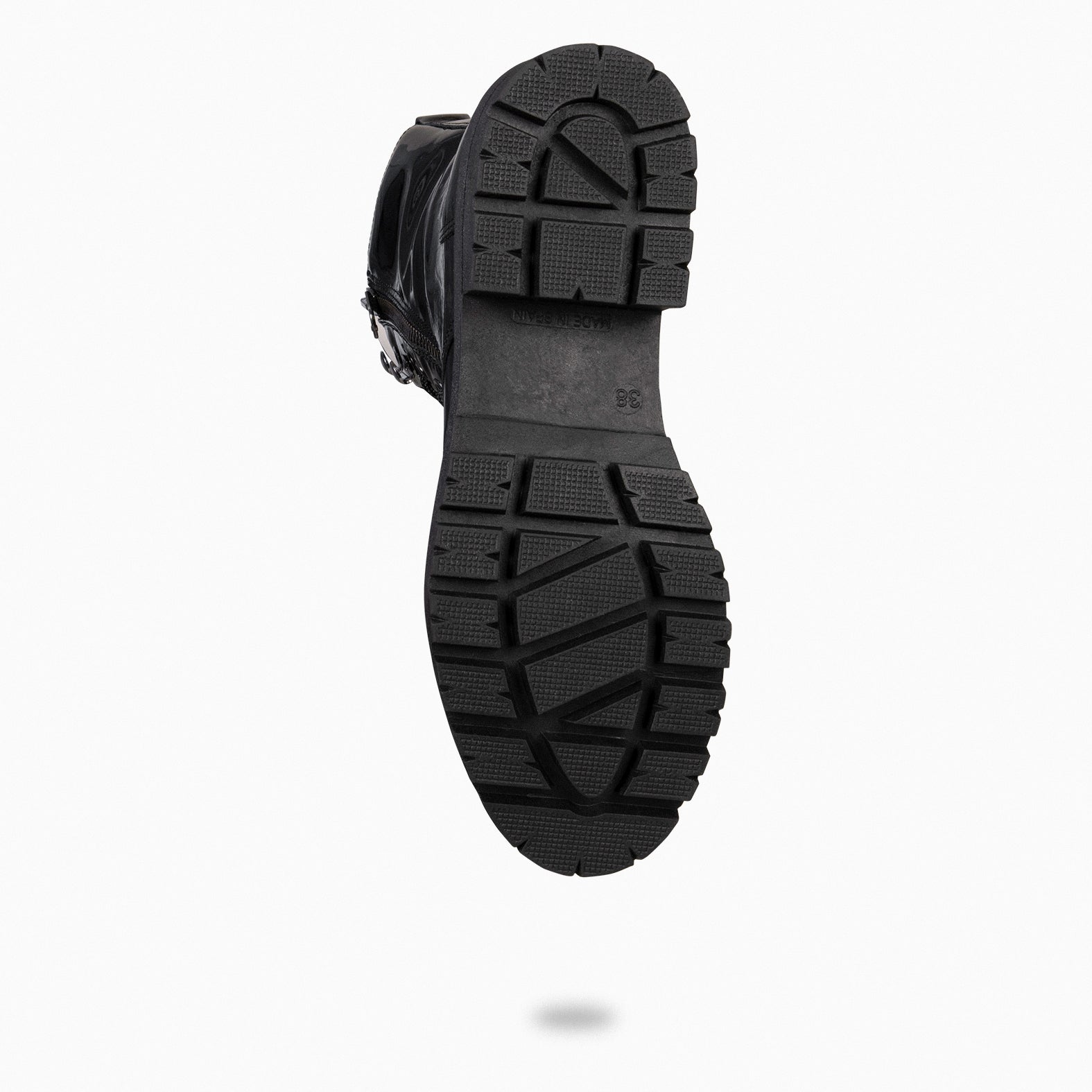 MILITAR – Botas militares de mujer NEGRO CHAROL