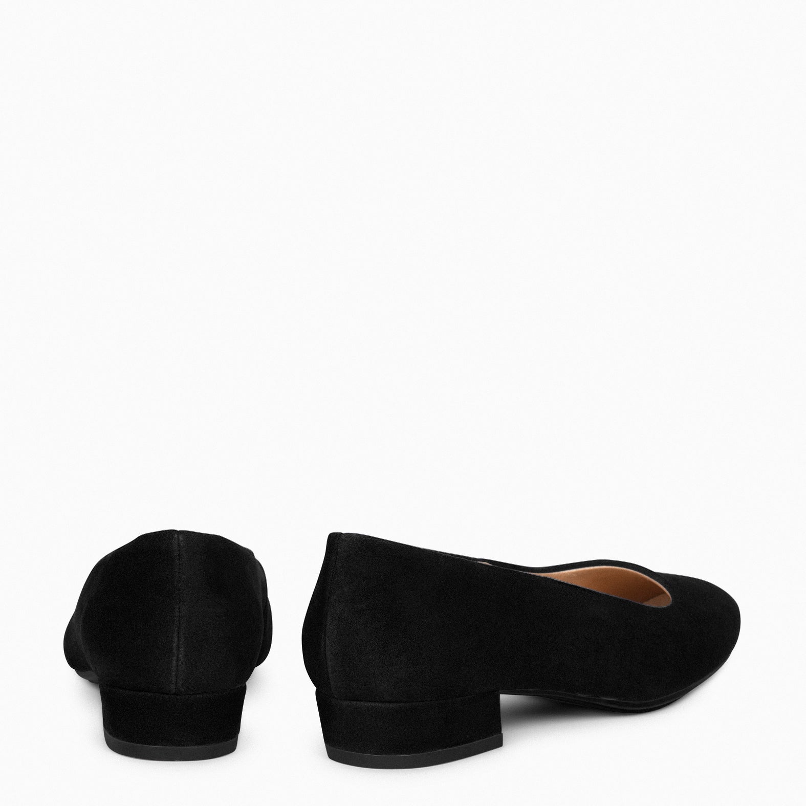 URBAN XS - Zapatos de tacón bajo de ante NEGRO