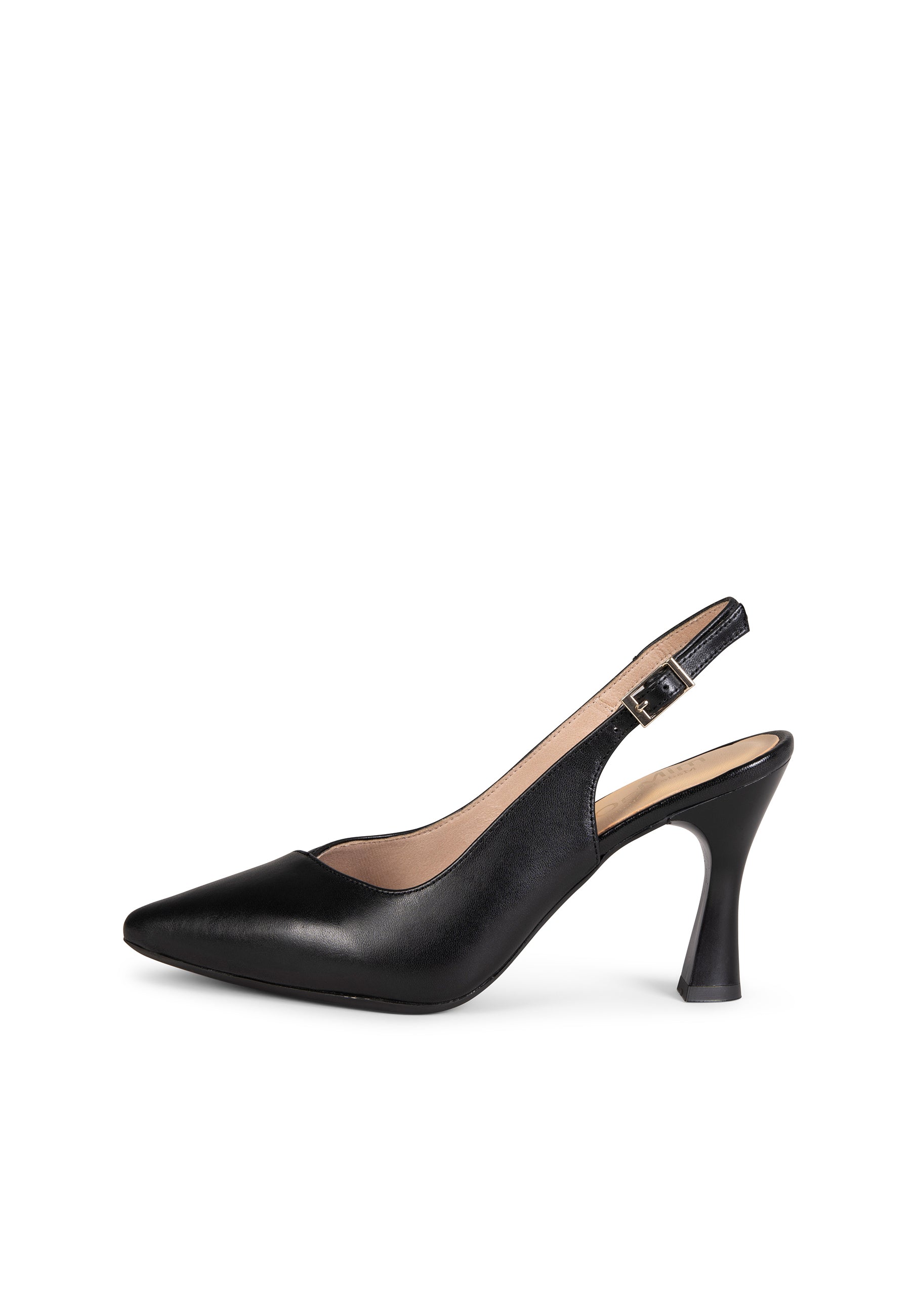 GLAM DESTALONADO - Zapatos de tacón destalonados de napa NEGRO