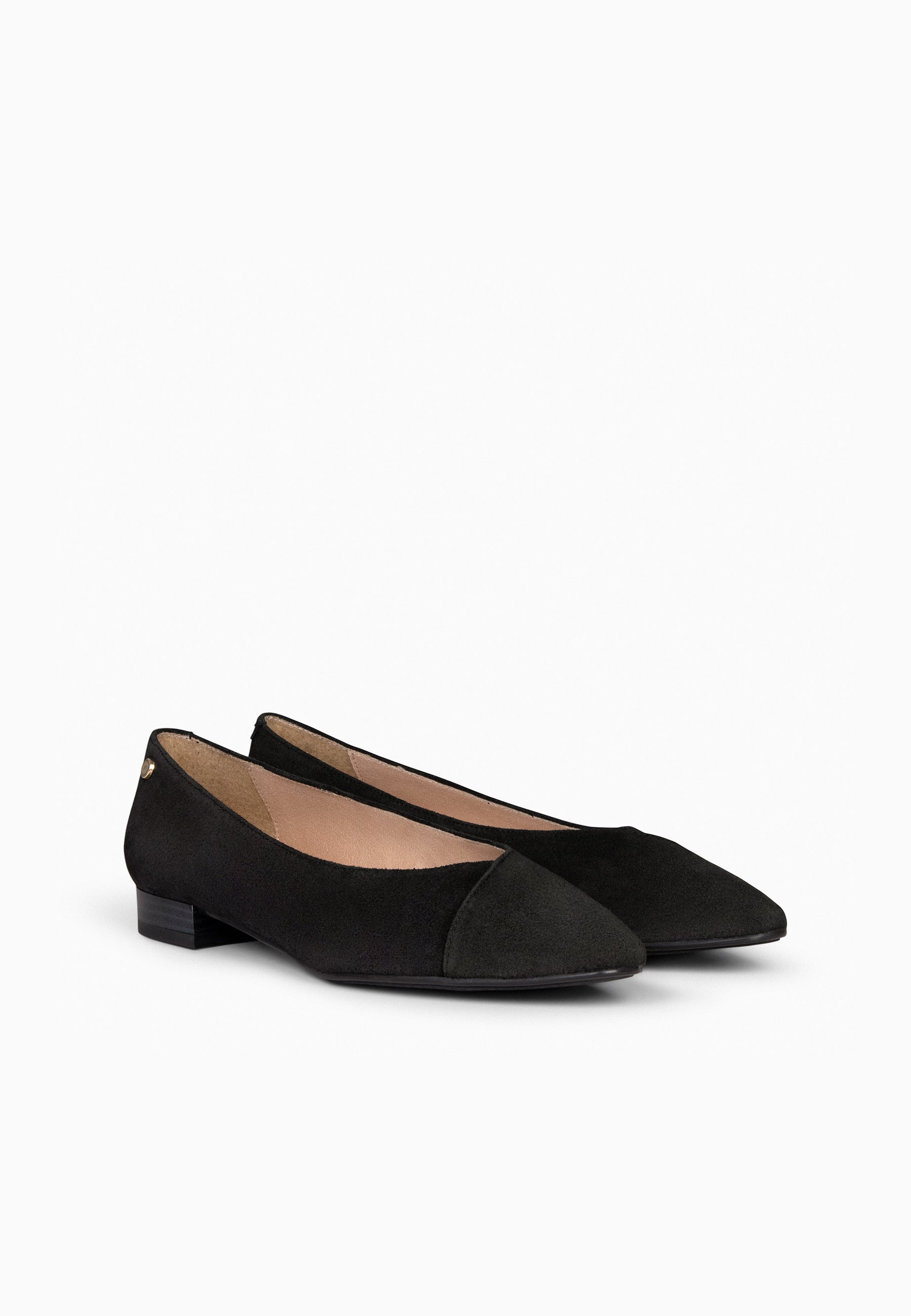 MARIE - Zapatos de tacón Bajo de punta fina NEGRO