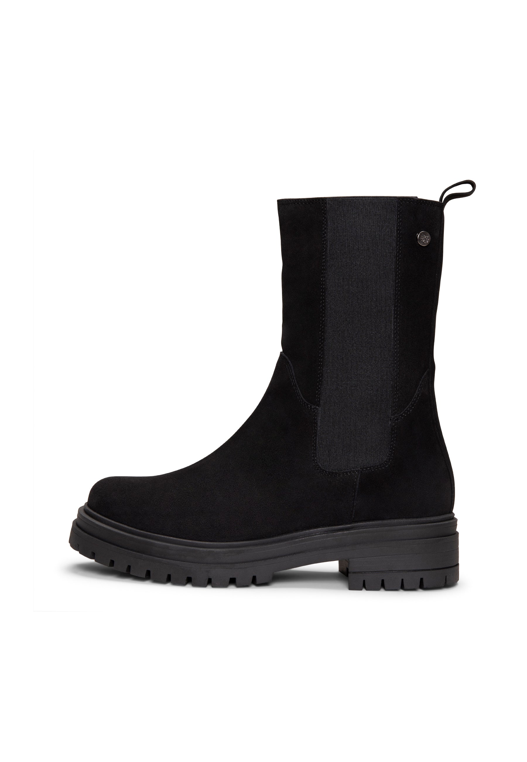 MARTE - Botines Chelsea con suela track NEGRO