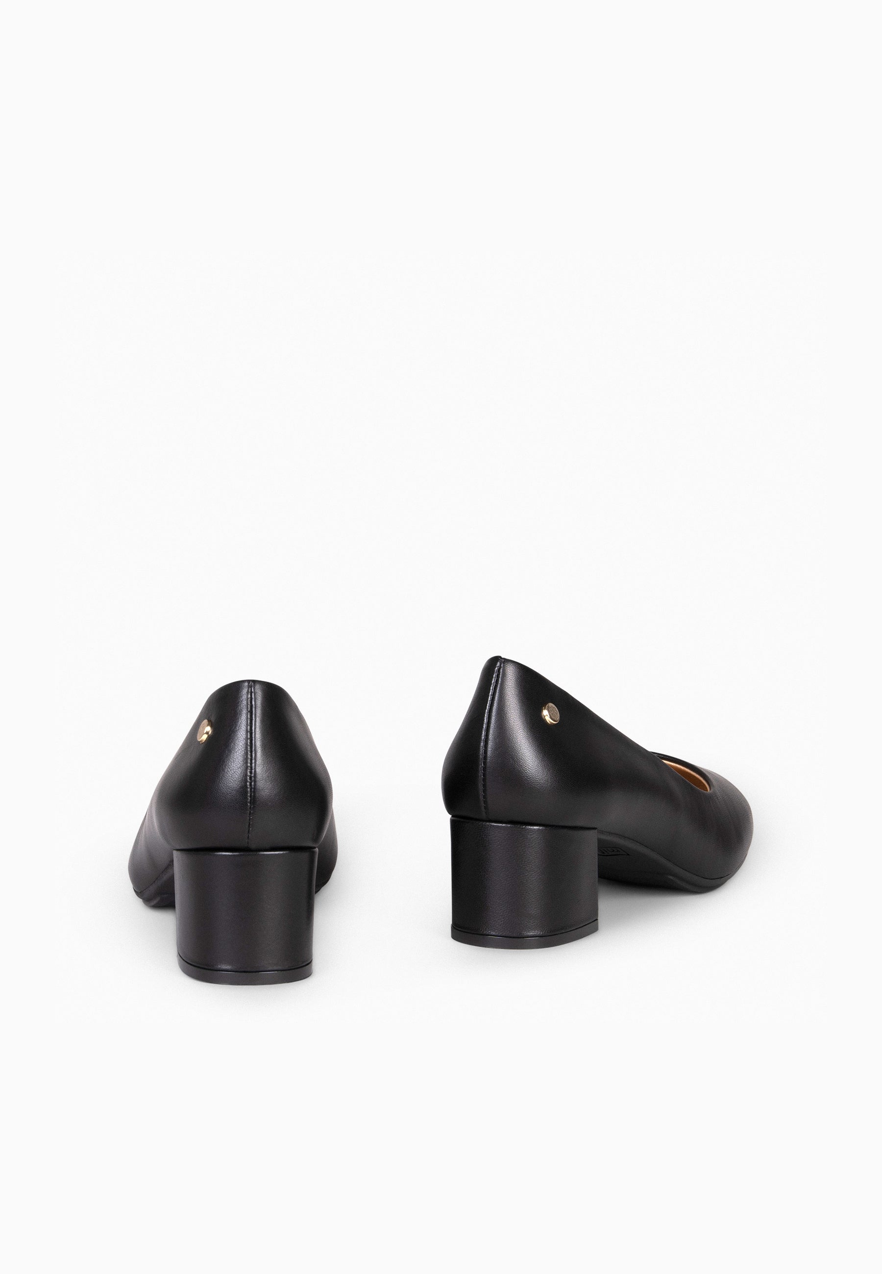 URBAN REDONDO SALÓN – Zapatos de tacón bajo de napa NEGRO