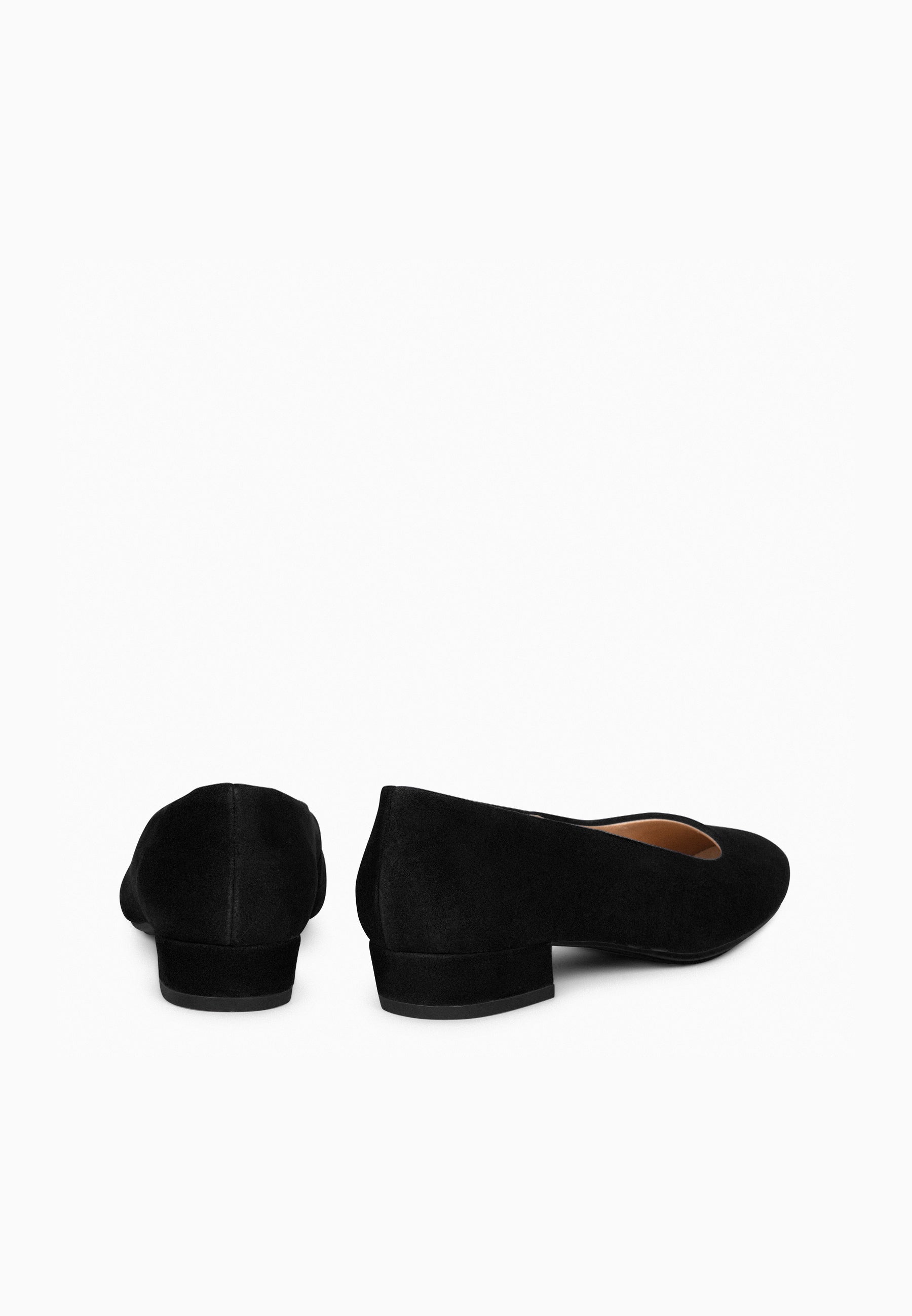 URBAN XS - Zapatos de tacón bajo de ante NEGRO
