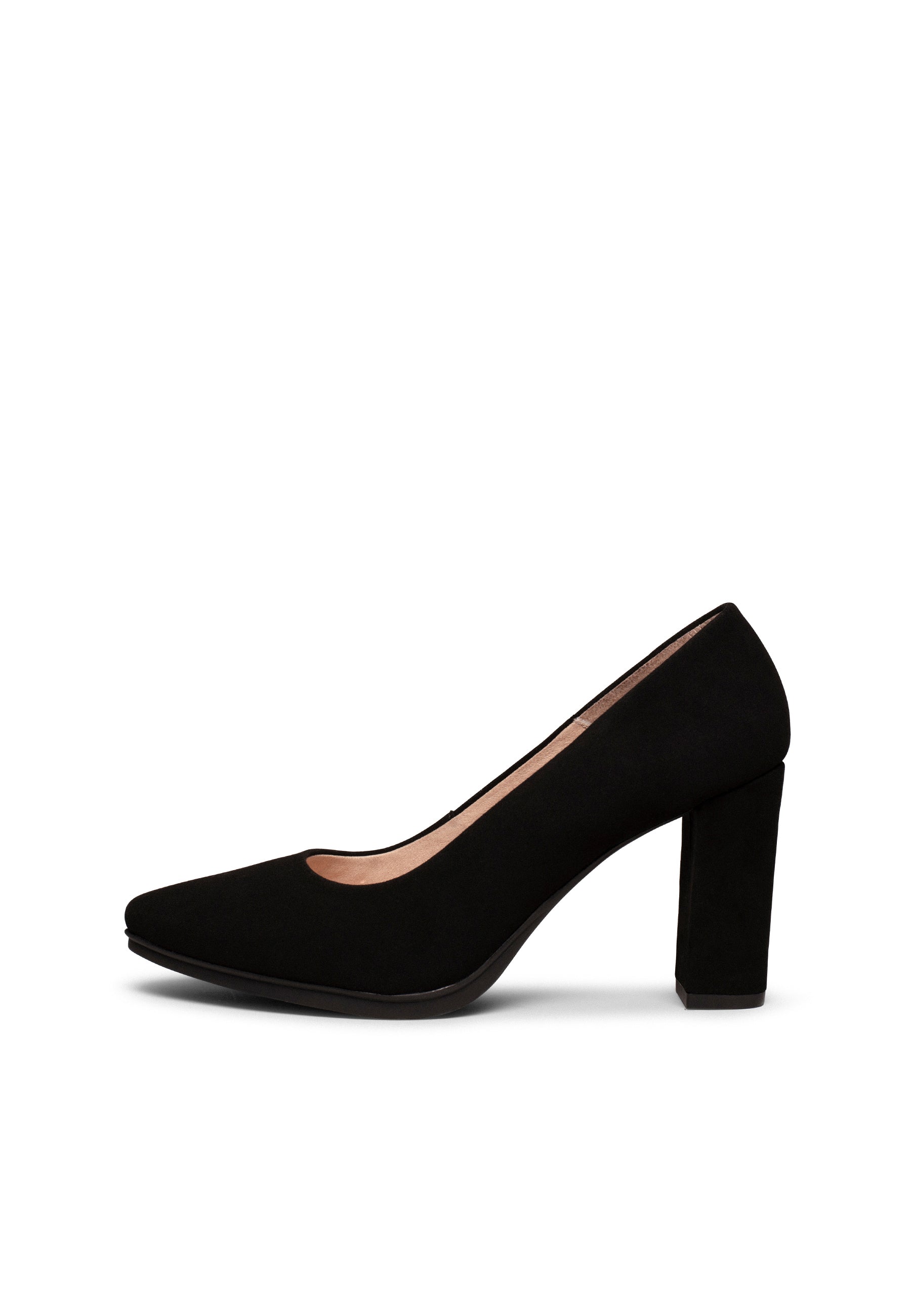 URBAN - Zapatos de tacón alto de ante NEGRO
