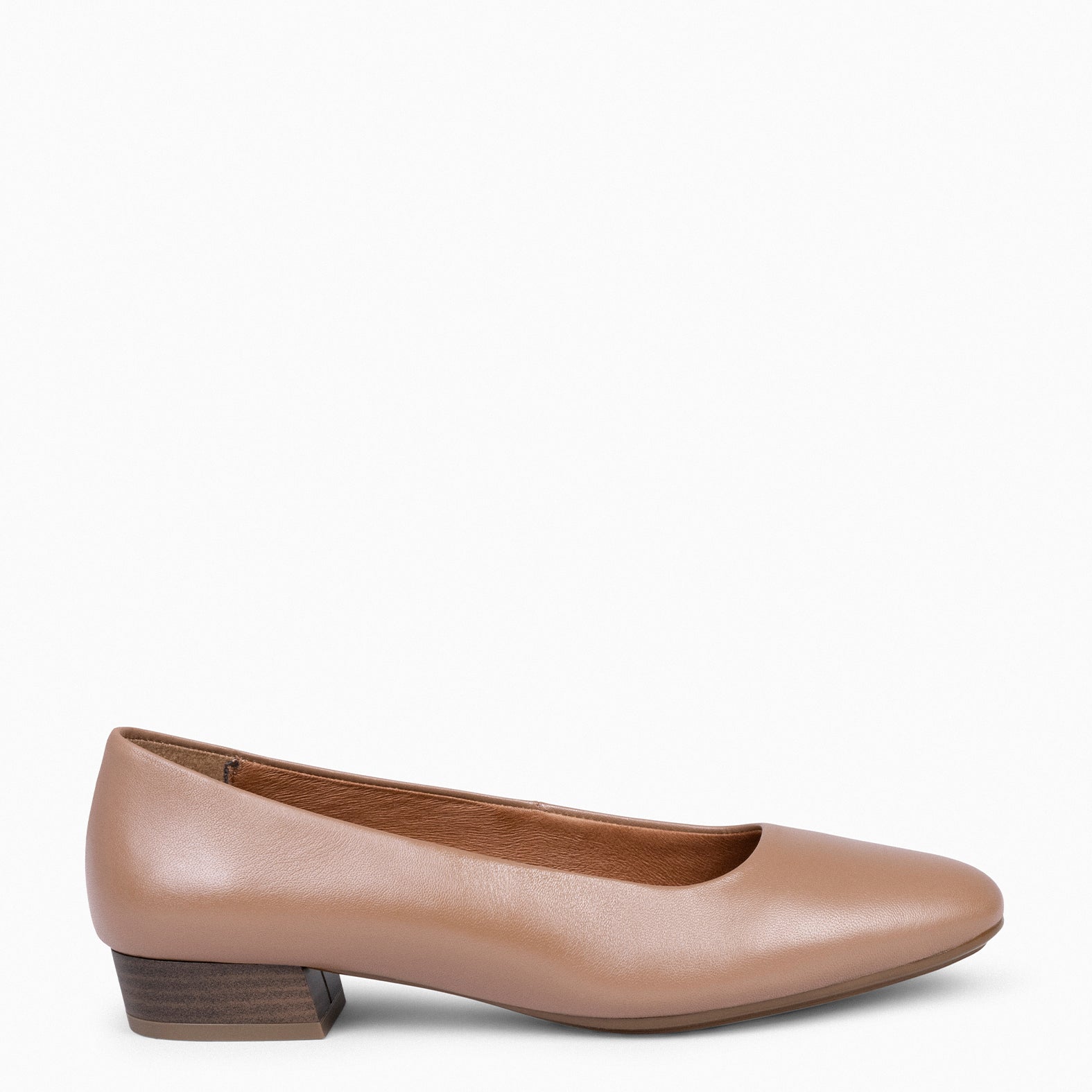 URBAN XS - Zapatos de tacón bajo de napa NUDE