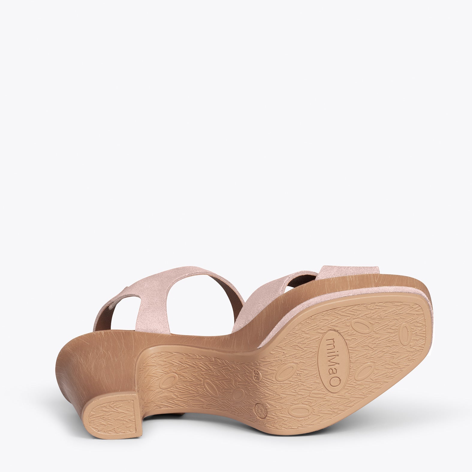 MYKONOS - Sandalias con plataforma y tacón NUDE