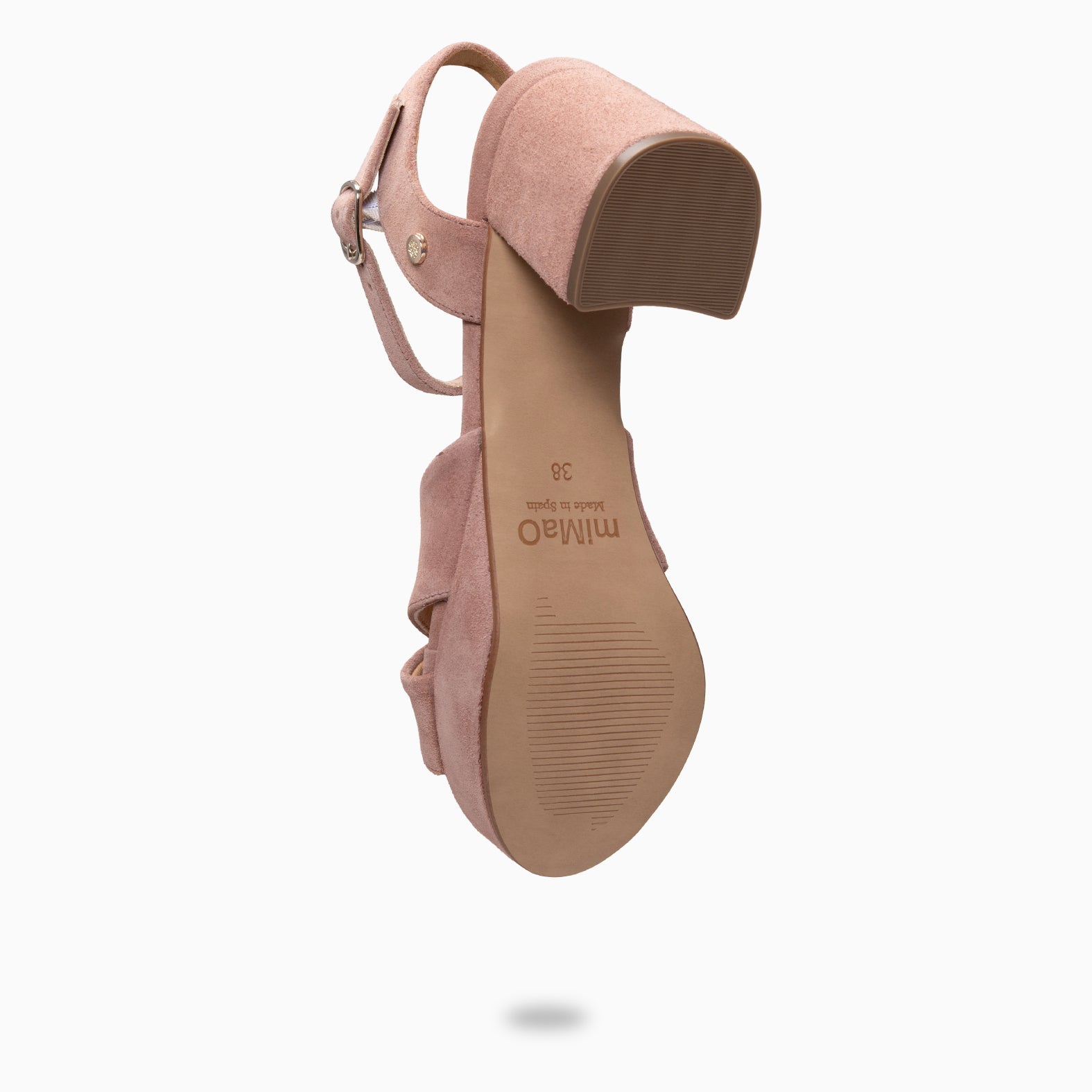 CERDEÑA - Sandalias de tacón ancho y plataforma ROSA PALO