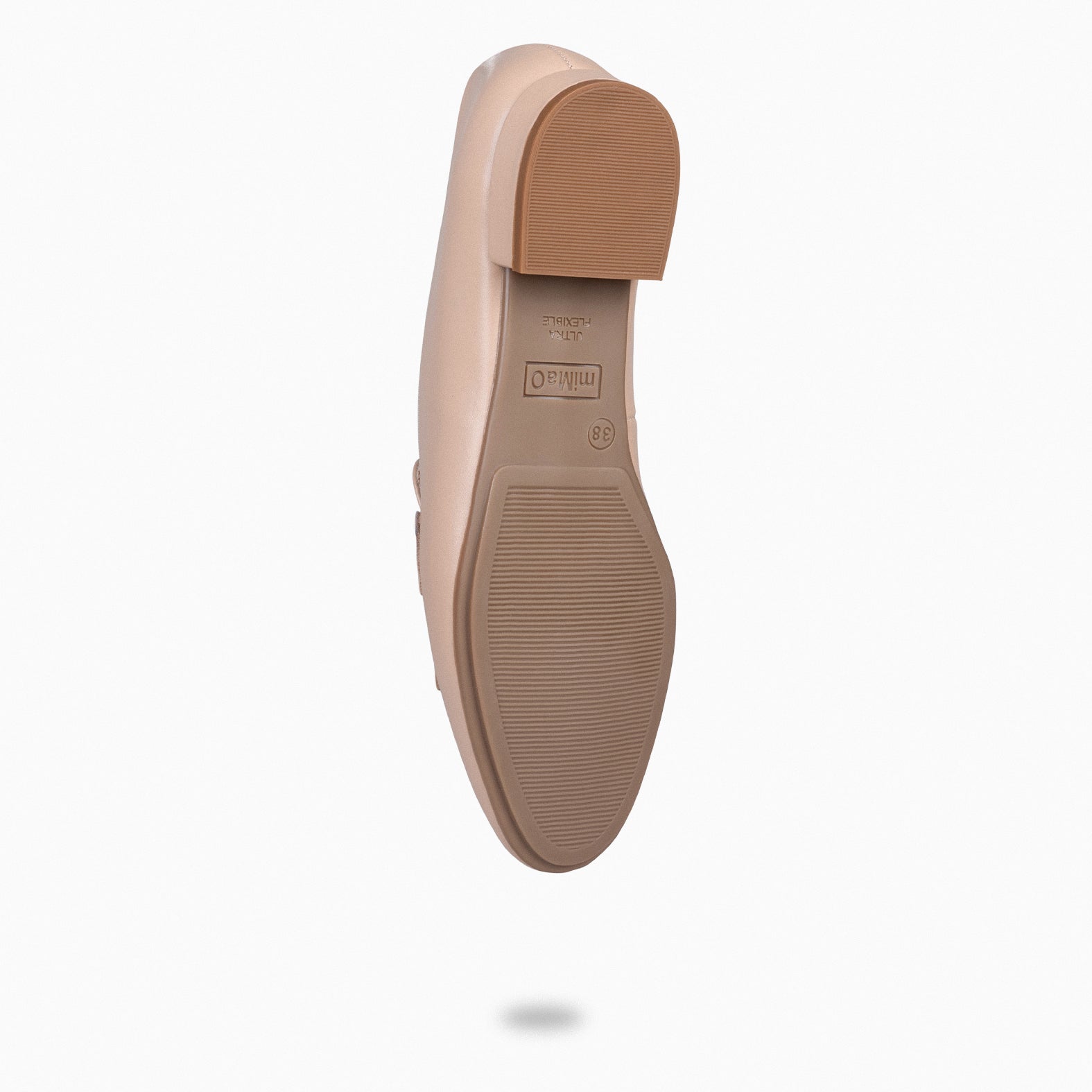 CHAIN - Mocasines elegantes de mujer NUDE