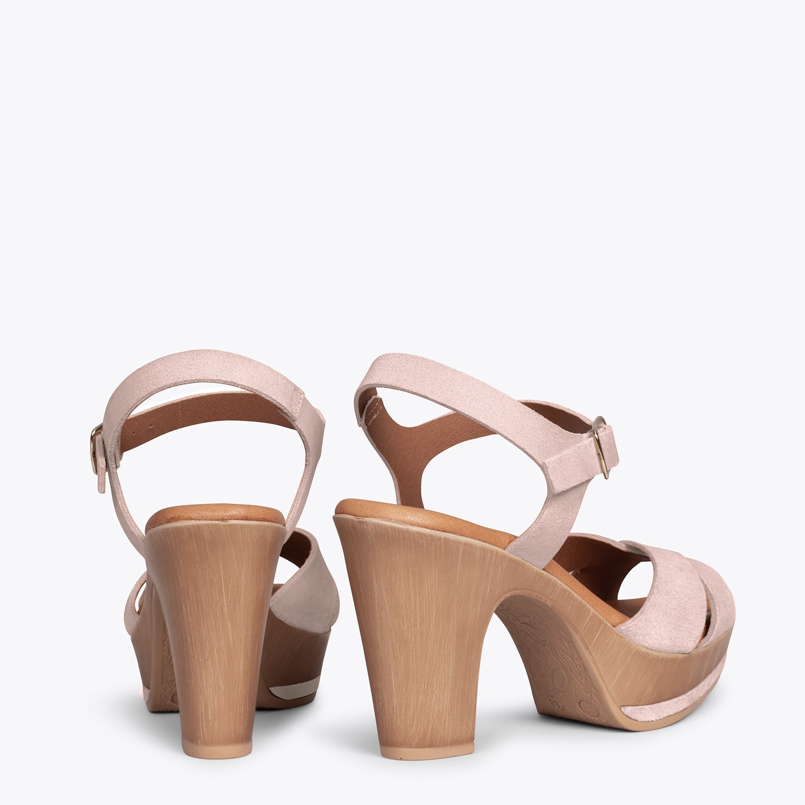 MYKONOS - Sandalias con plataforma y tacón NUDE