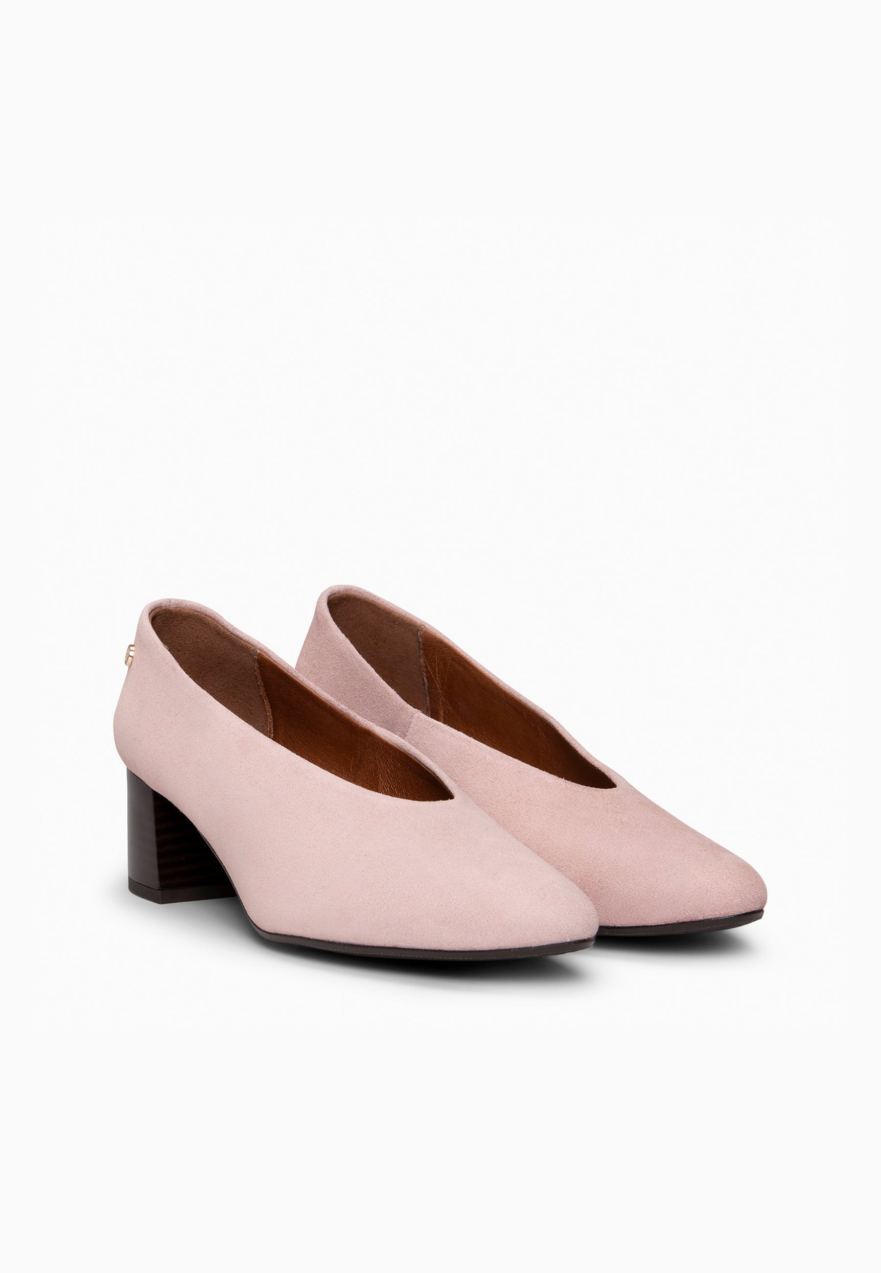 URBAN STYLE - Zapatos de tacón ancho NUDE